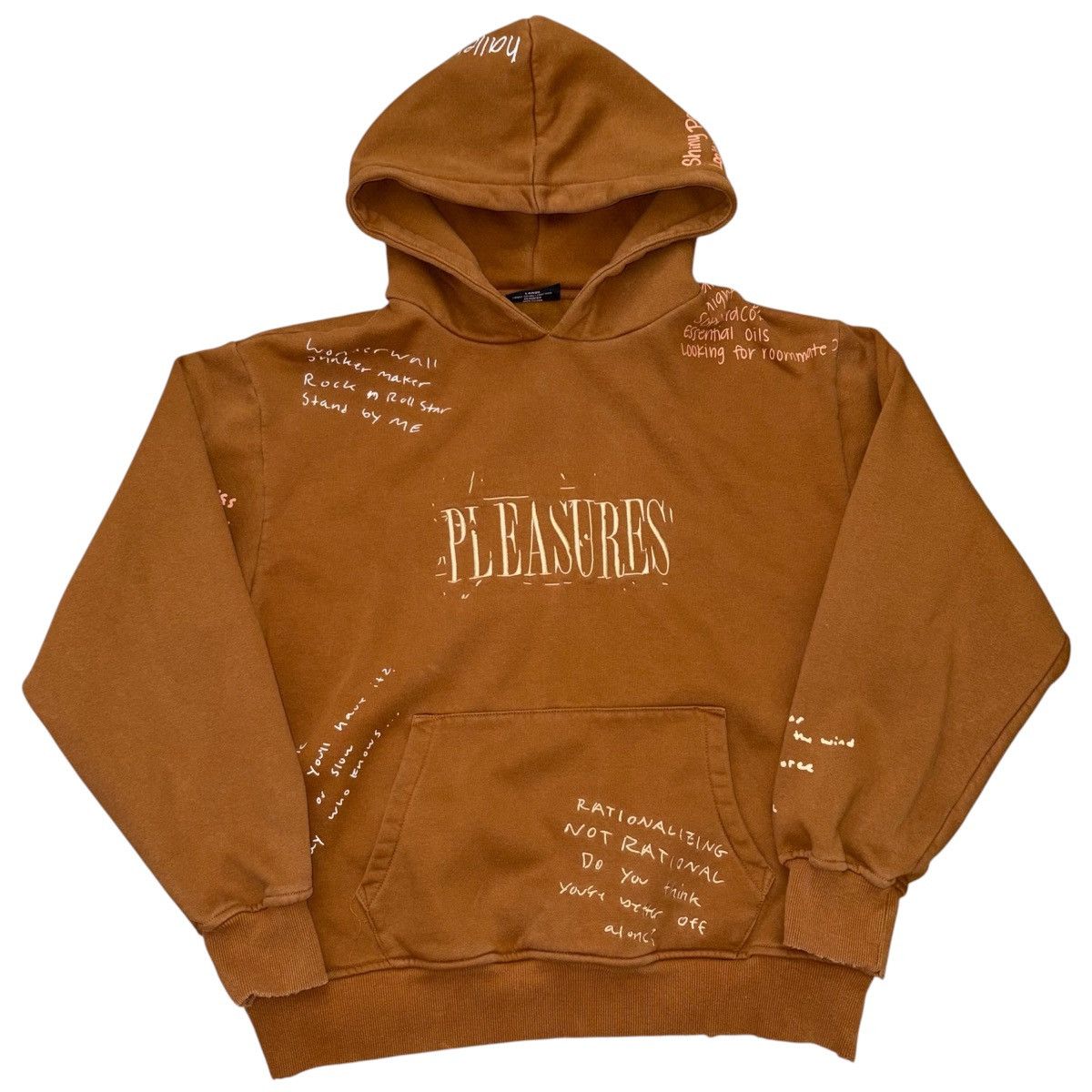 Pleasures Pleasures Now Remote Brown Hoodie Sweatshirt Size US L / EU 52-54 / 3 - 1 Thumbnail