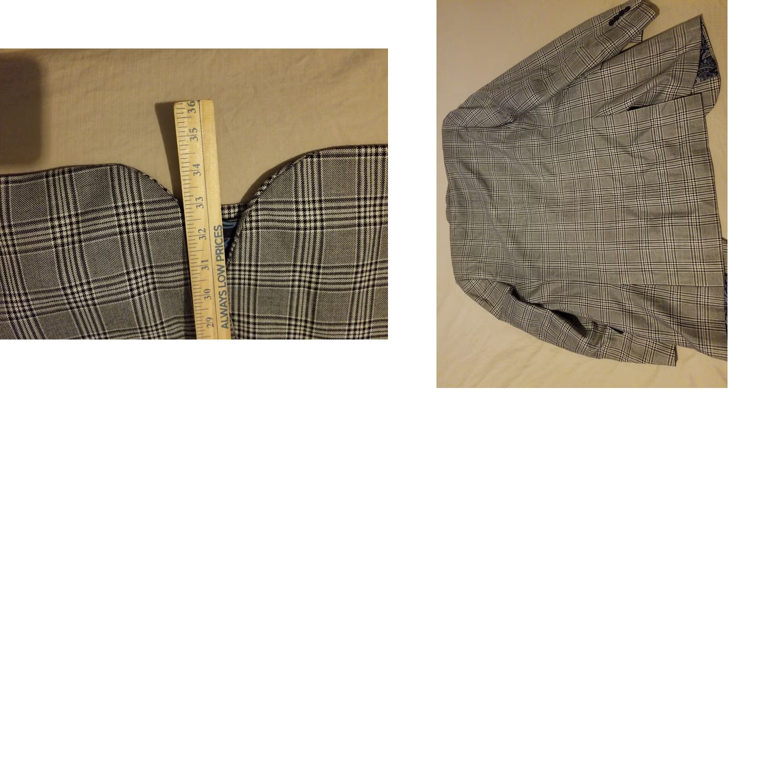 Vintage VINTAGE Alan Flusser Sports Blazer 44L Grey Mens 3-in-1 Jacket Blazer Gray Sports Mens Size 44R - 8 Thumbnail