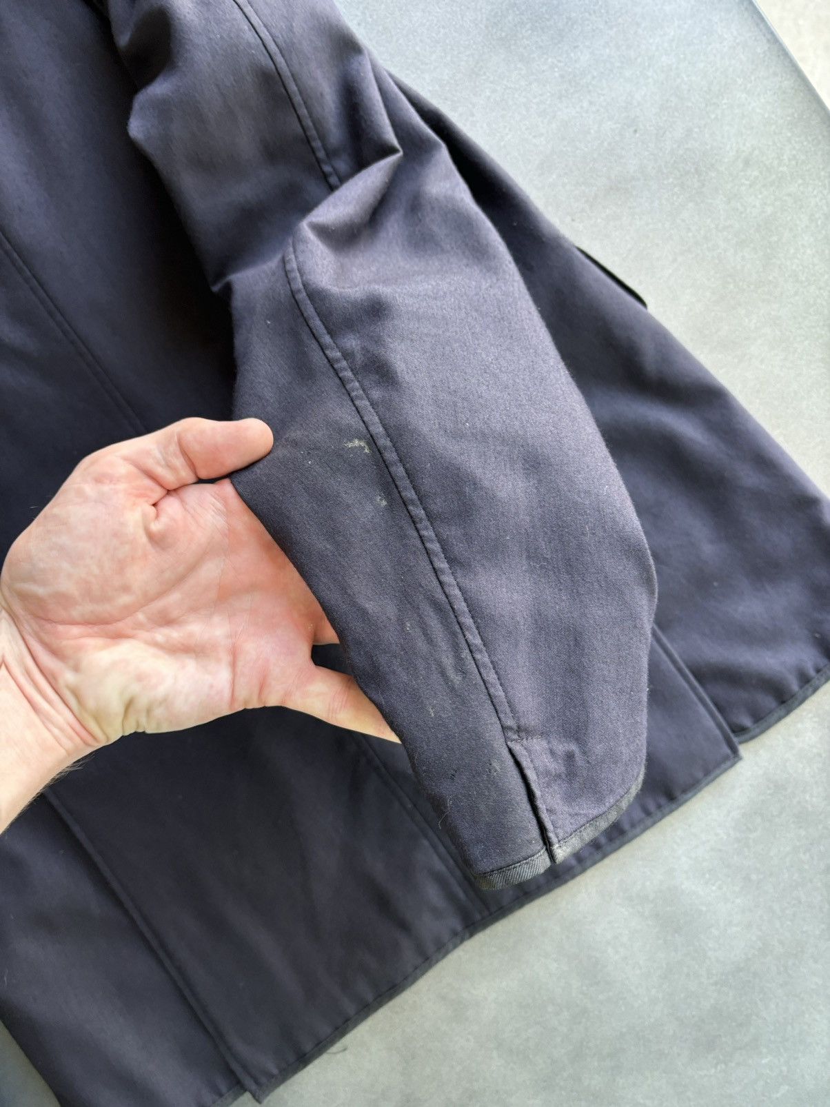 Designer × Dries Van Noten Dries Van Noten Blazer Shop Coat Chore Jacket Cashmere Silk Size 48S - 9 Thumbnail
