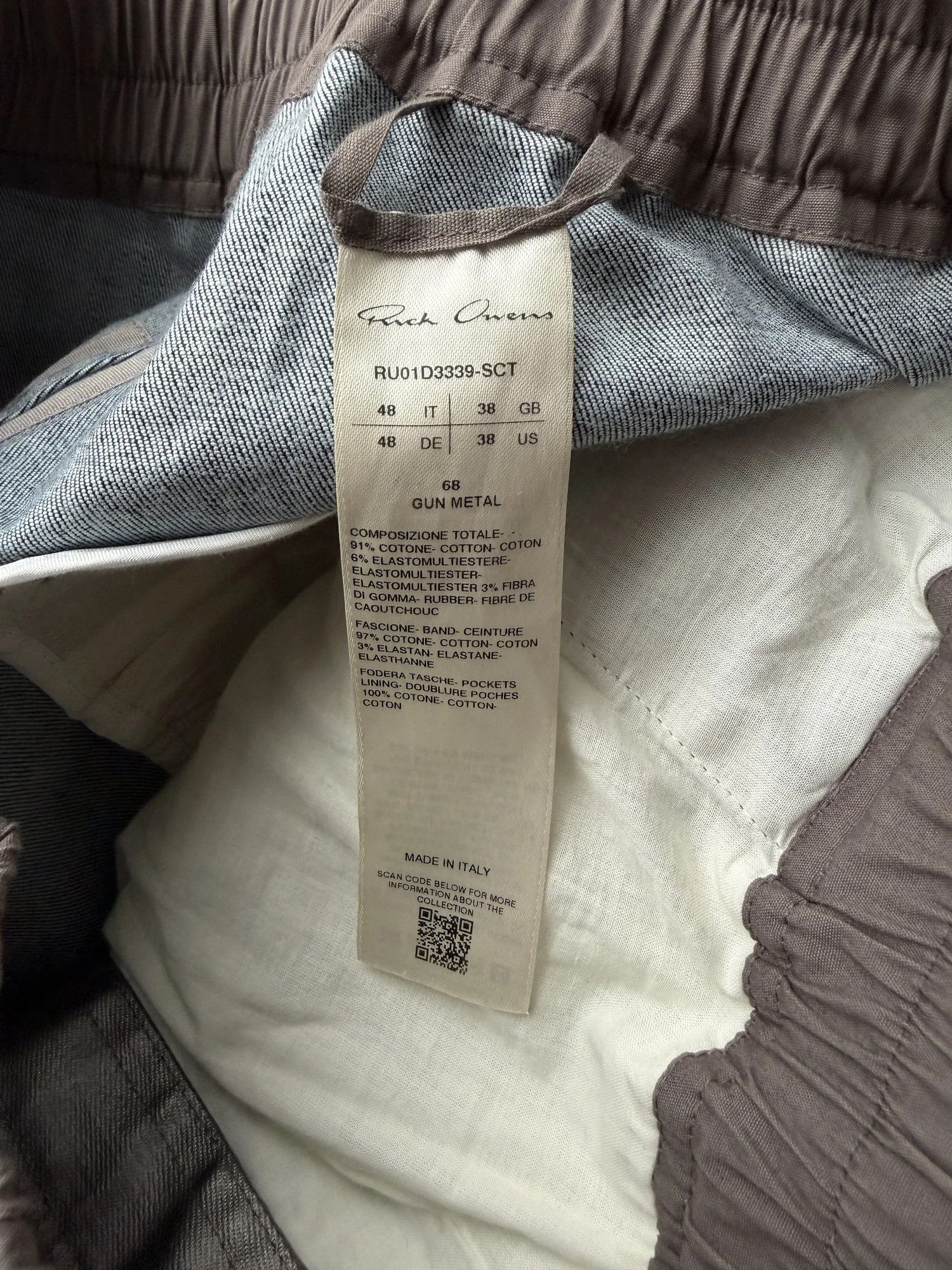 Rick Owens Rick Owens Gunmetal Bela Cargo Pants Size US 32 / EU 48 - 7 Thumbnail
