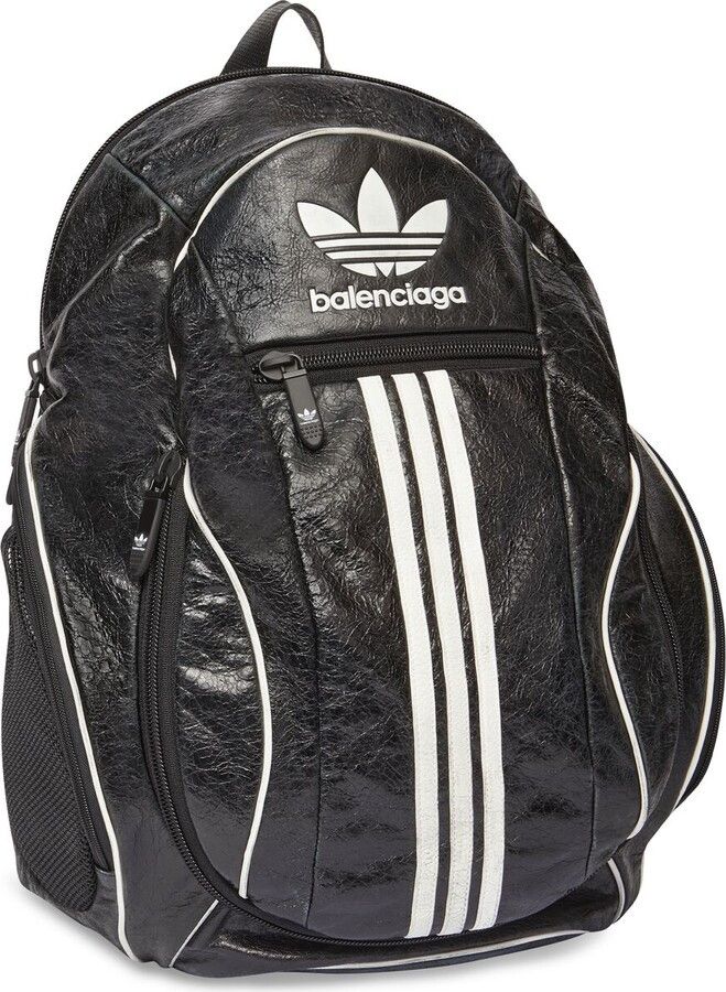 Balenciaga o1s1rm0424 Size: OS / Large Backpack in Black/White Size ONE SIZE - 4 Thumbnail