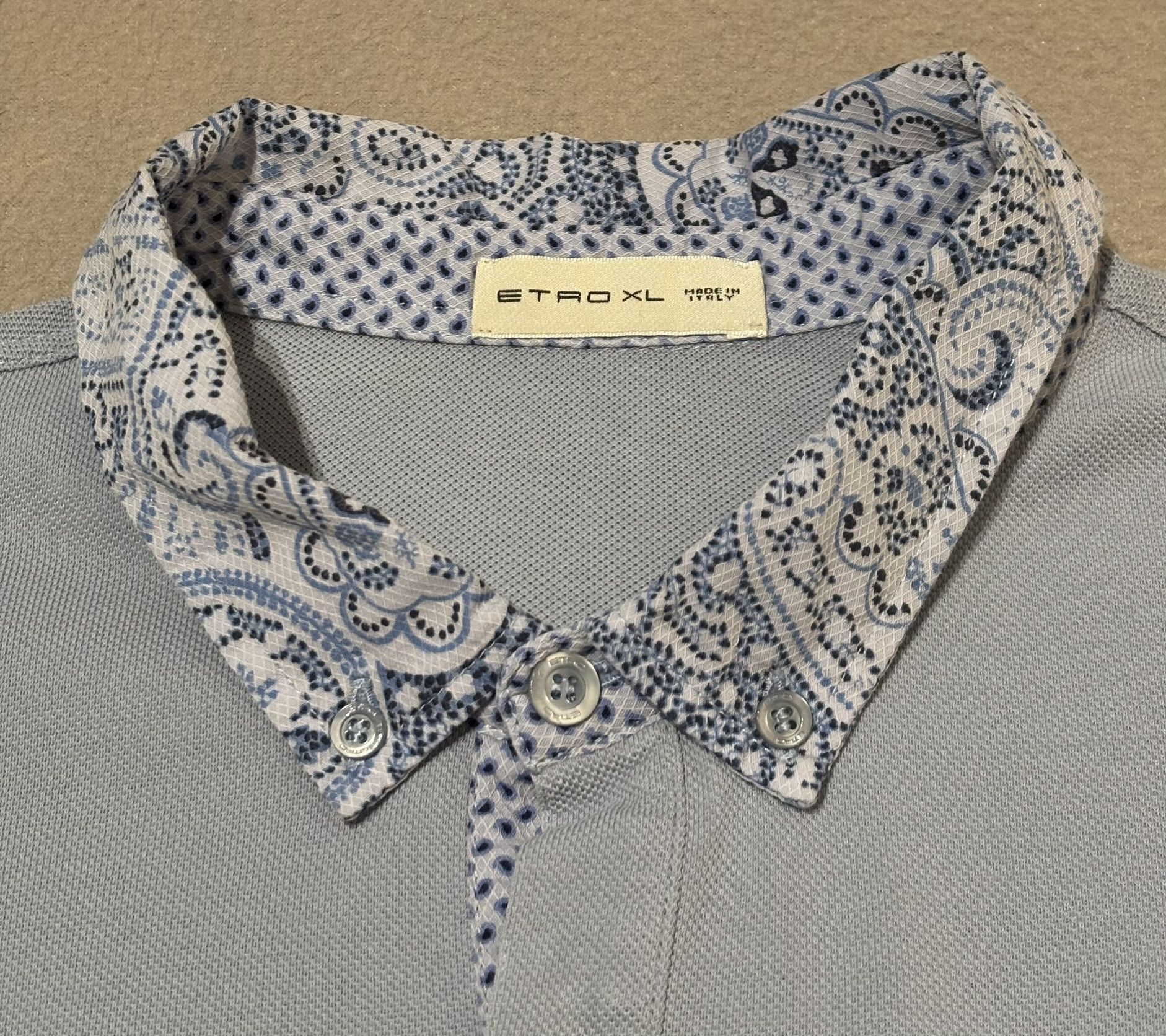 Etro Etro Polo Light Blue size XL Size US XL / EU 56 / 4 - 8 Thumbnail