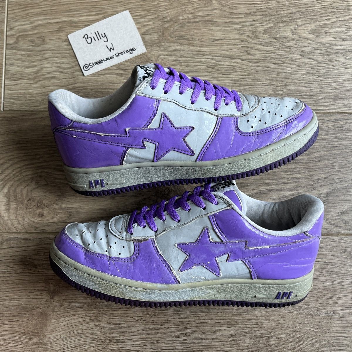 image of Bapesta Shoes in Purple, Men's (Size 10)