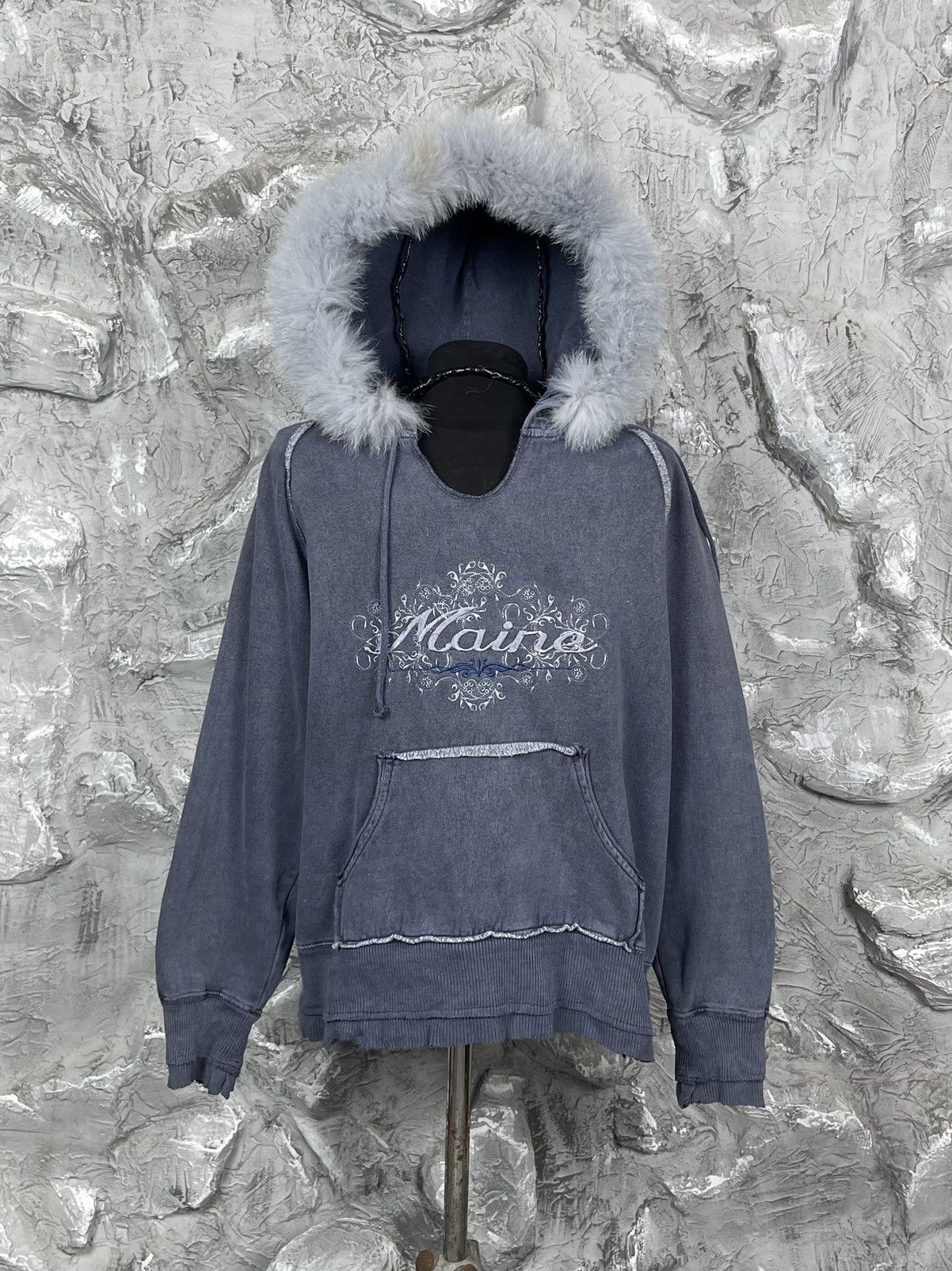 Japanese Brand Y2K Japanese Fade Fur Hoodie LGB Hysteric Glamour Style Size US M / EU 48-50 / 2 - 2 Thumbnail