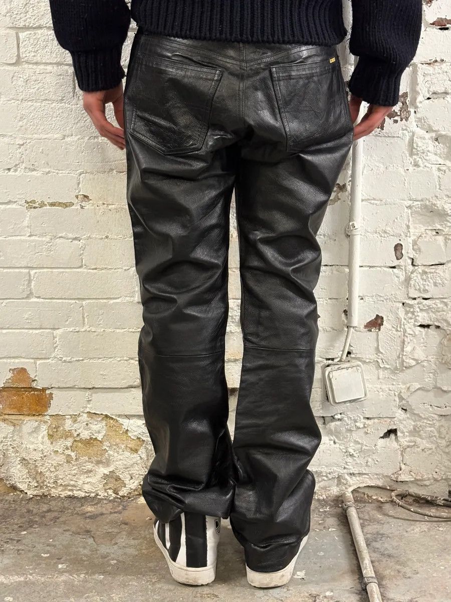 Diesel Diesel Biker Leather Black Pants Size US 30 / EU 46 - 4 Thumbnail