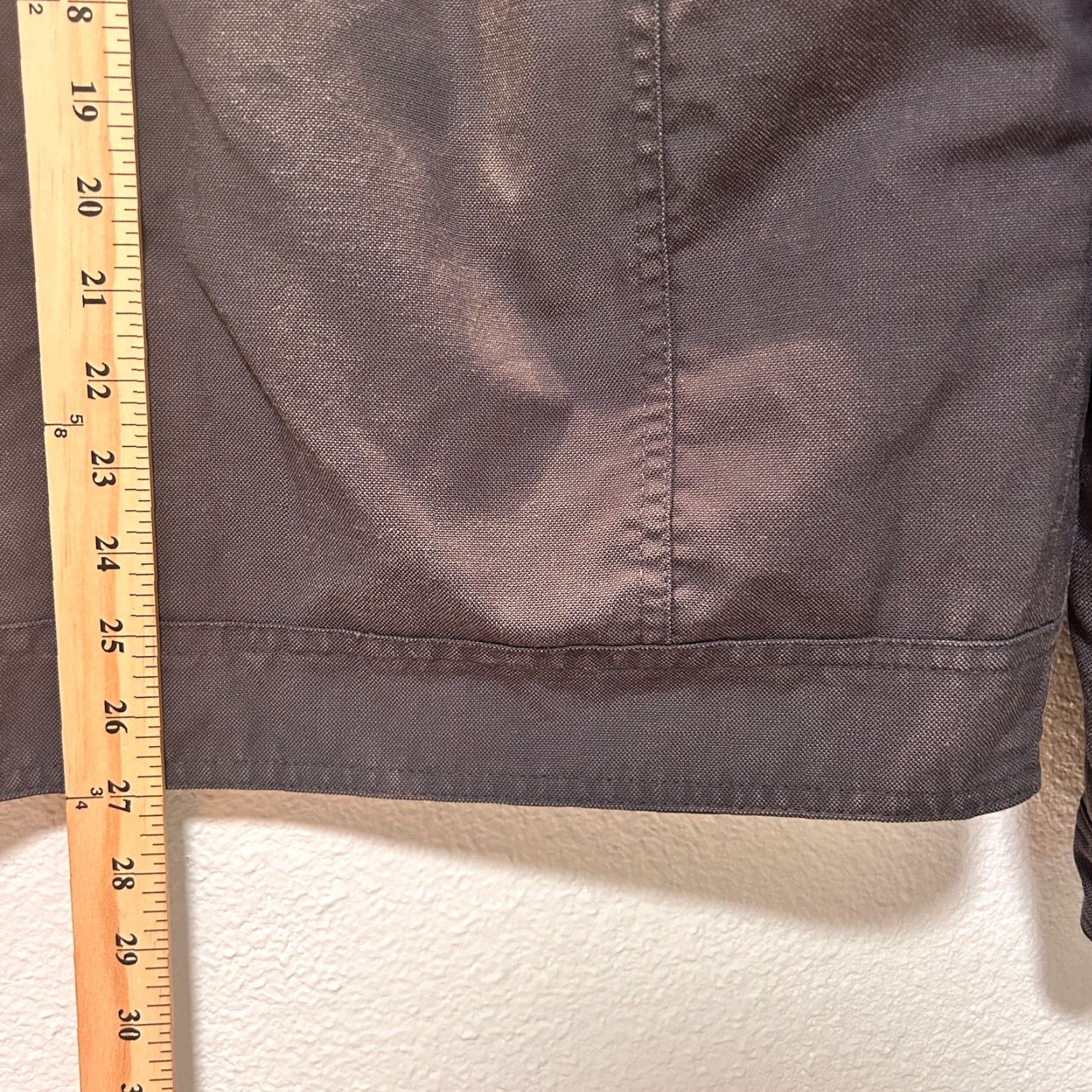 Kenneth Cole KENNETH COLE Jacket Mens Large Black Canvas Utility Full Zip Bomber Field Snap Zip Size US L / EU 52-54 / 3 - 4 Thumbnail