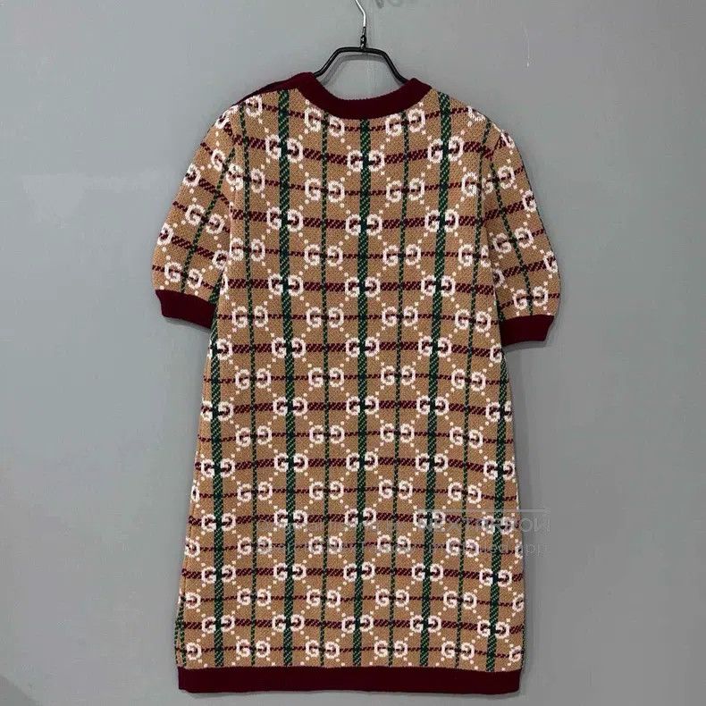 Gucci Gucci Jacquard full-print knitted dress Size M / US 6-8 / IT 42-44 - 3 Thumbnail
