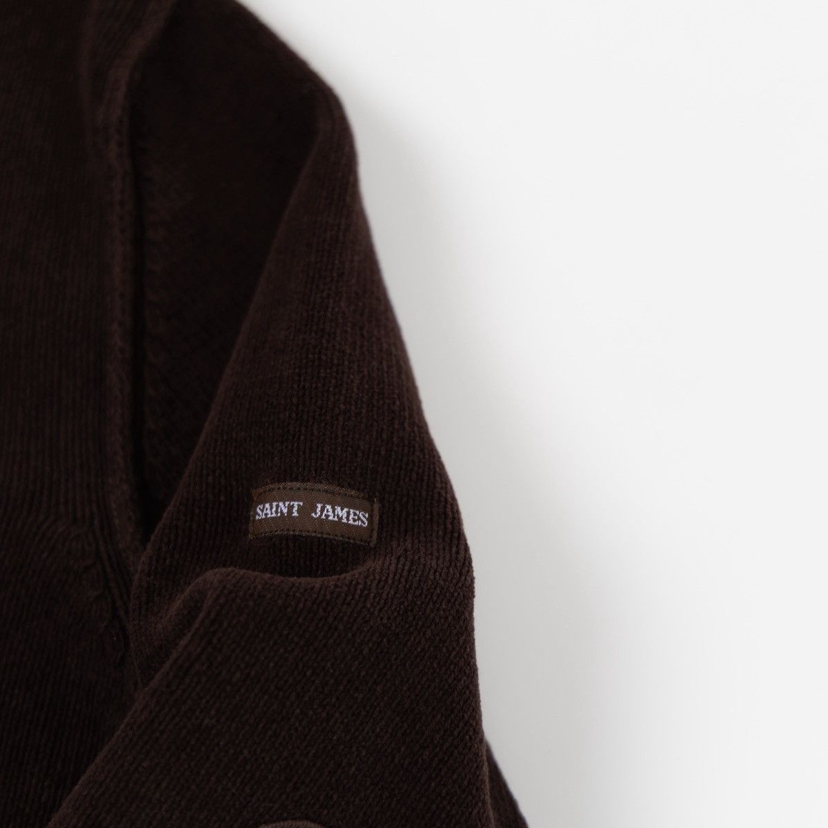 Saint James Saint James Knit Sweater Quarter Button Elbow Patch Pullover Size US M / EU 48-50 / 2 - 7 Thumbnail