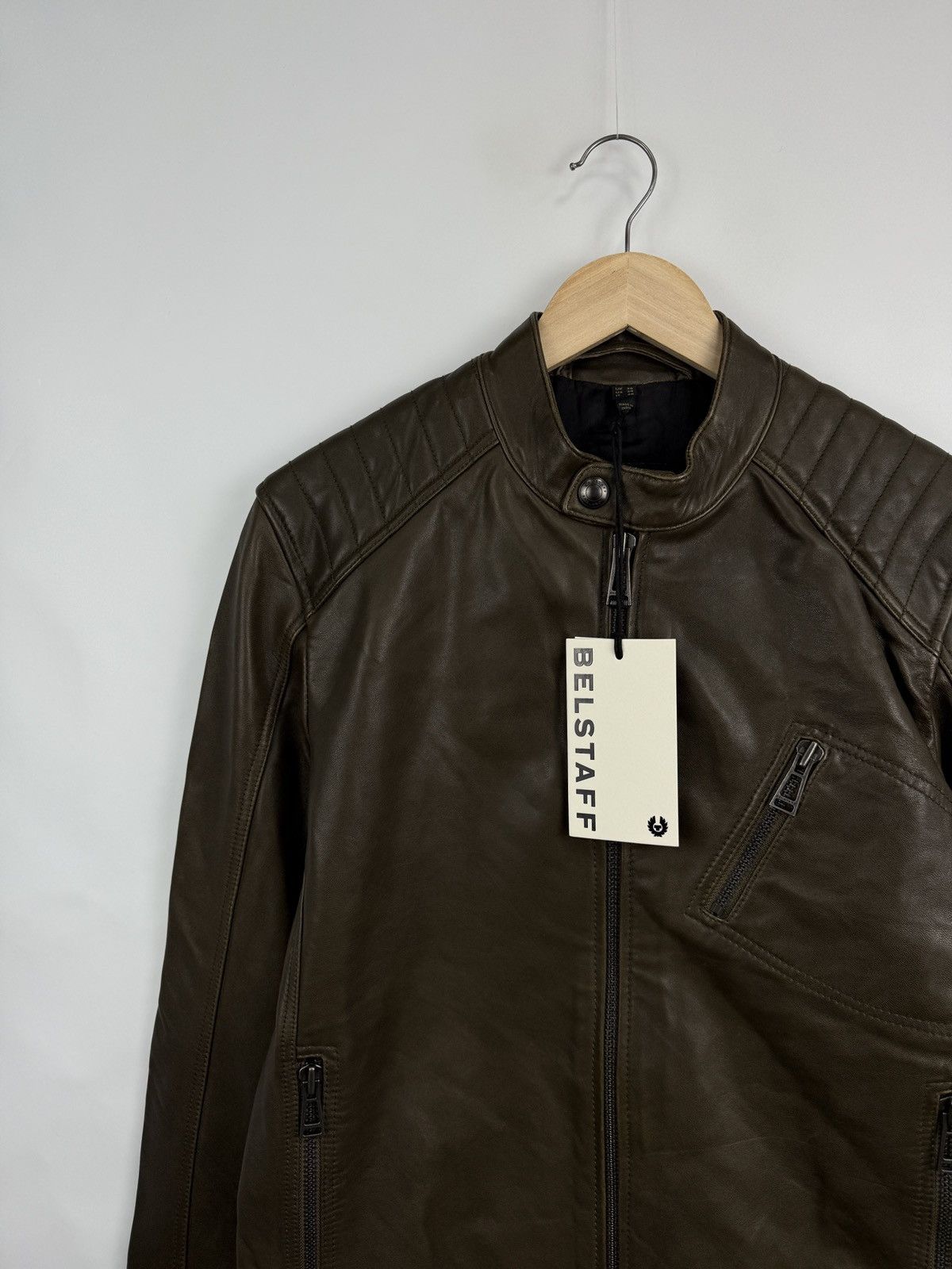 Belstaff ❗️NEW 🇬🇧 Belstaff Sheep Leather Jacket 100038 V Racer Size US M / EU 48-50 / 2 - 7 Thumbnail