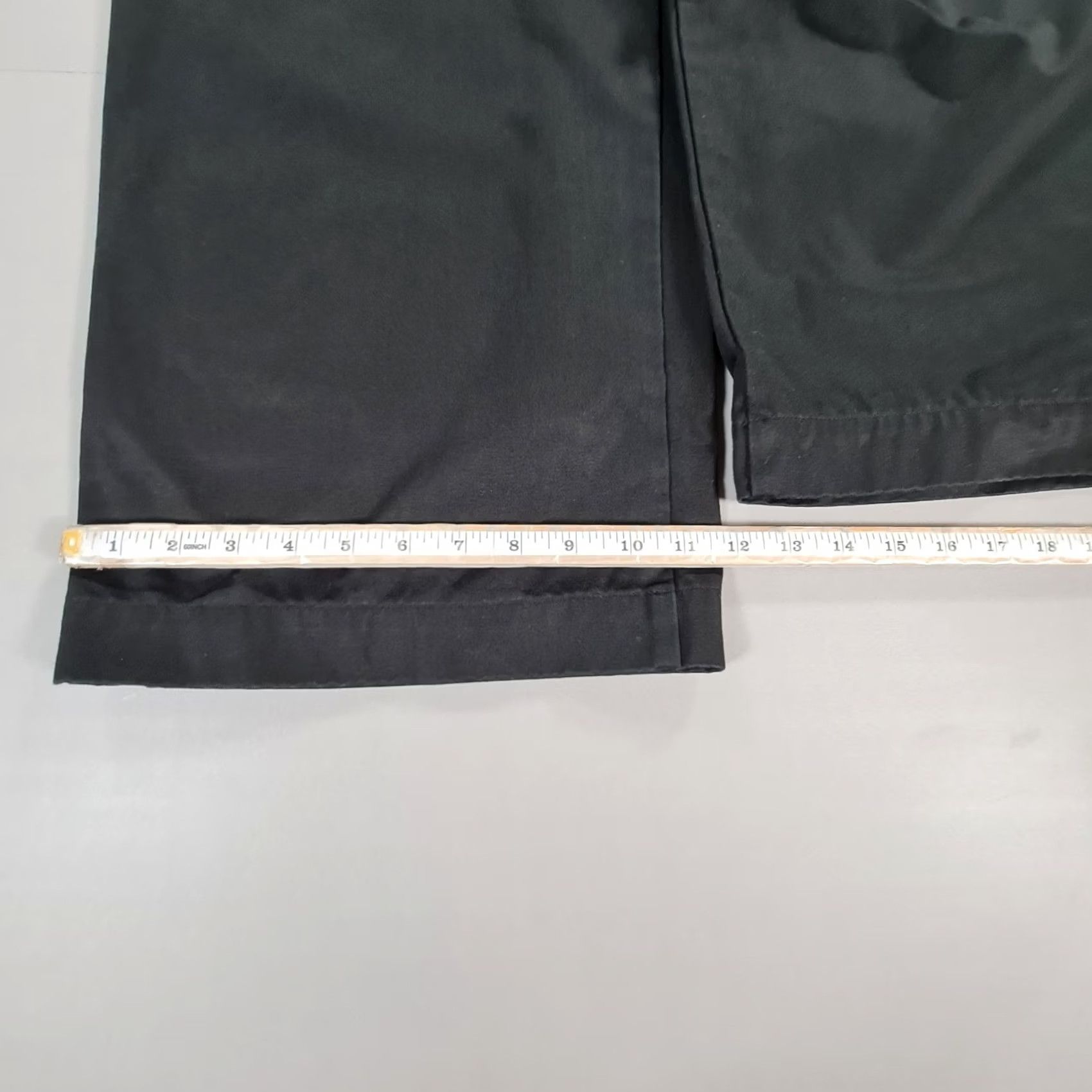 Uniqlo VINTAGE Uniqlo Womens Trousers Black W24 L24 Wide Leg Chino Pants High Rise Size 42" / US 20 - 5 Thumbnail