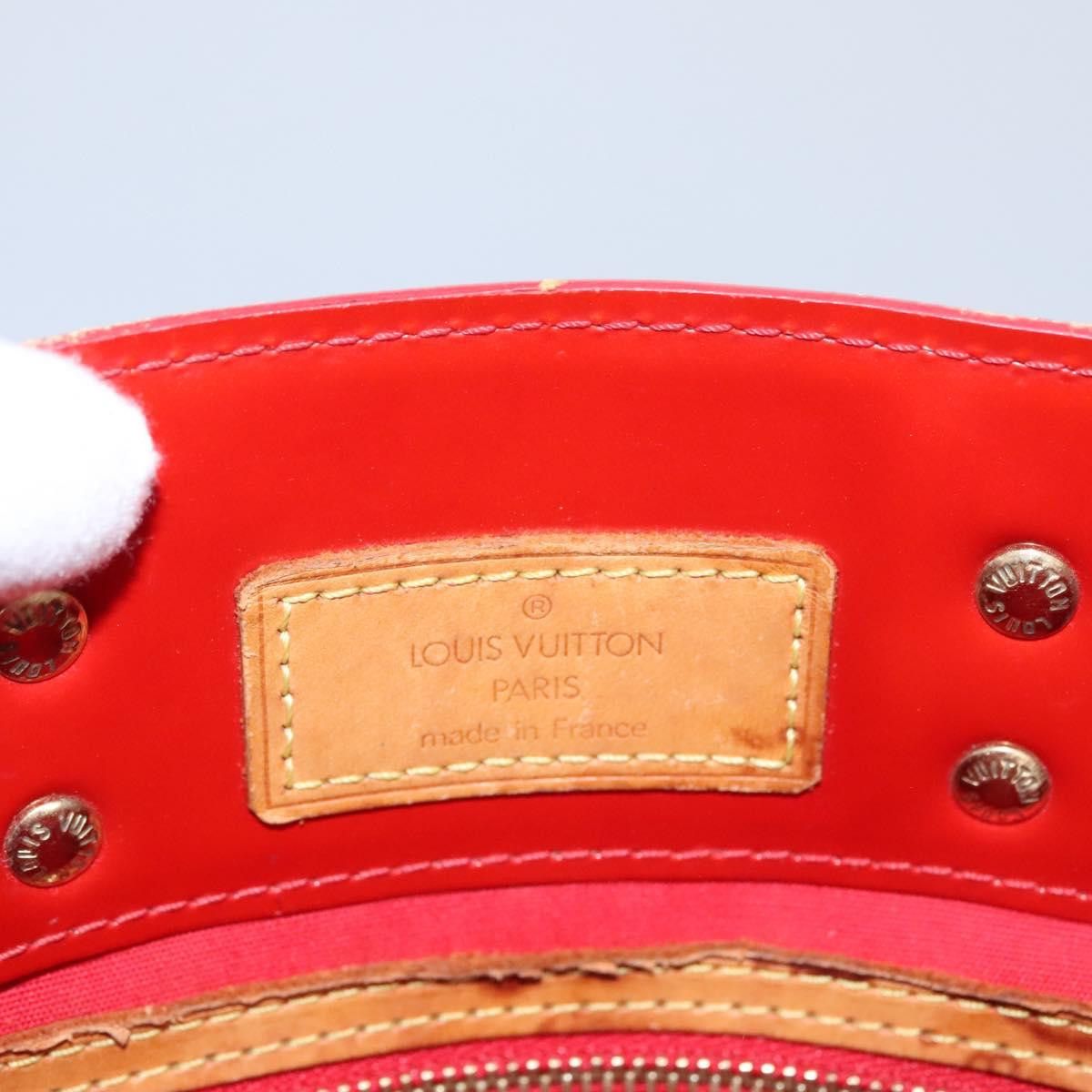 Louis Vuitton LOUIS VUITTON Monogram Vernis Reade PM Hand Bag Red Rouge Size ONE SIZE - 16 Thumbnail