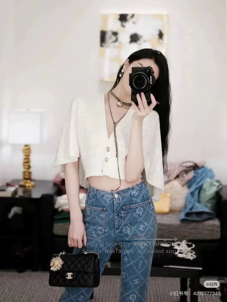 Chanel Chanel 23A Handicraft Workshop Cloak Navel Top Size XXS / US 00 / IT 34 - 8 Thumbnail