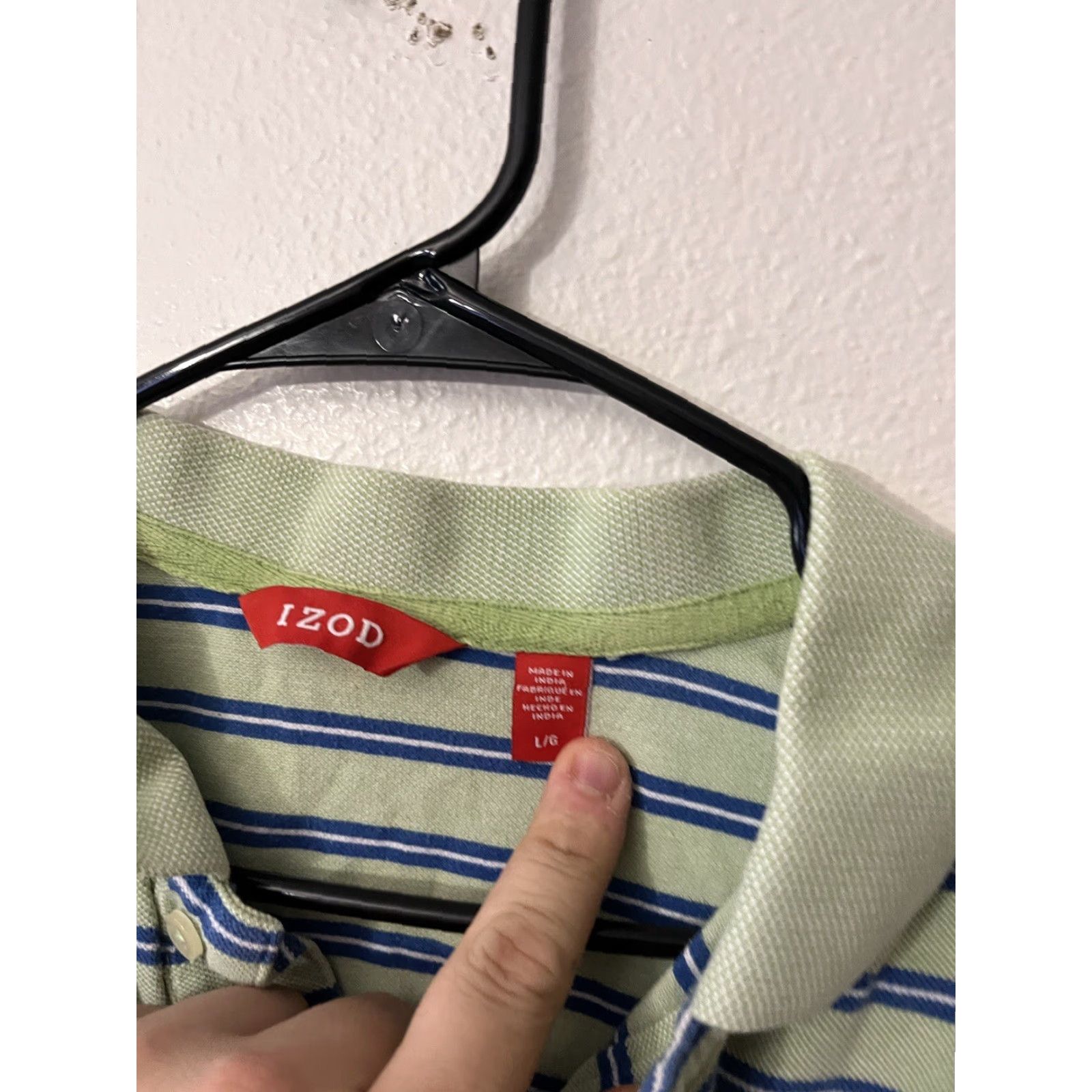 Izod IZOD Golf Polo Shirt Men’s Large Green Solid Casual Activewear Size US L / EU 52-54 / 3 - 4 Thumbnail