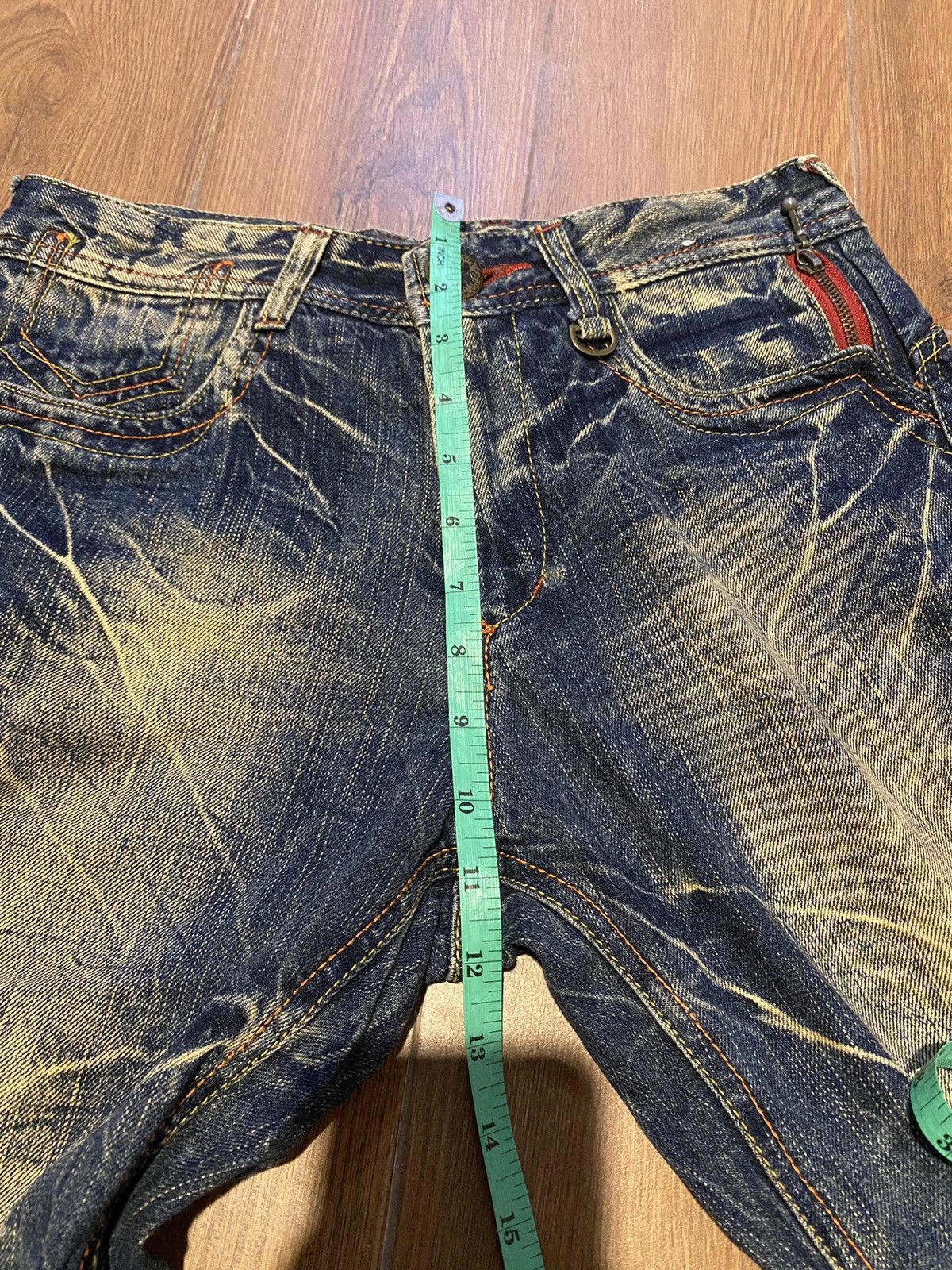 Japanese Brand Blow By Blue Distressed Denim Jeans Size US 30 / EU 46 - 16 Thumbnail
