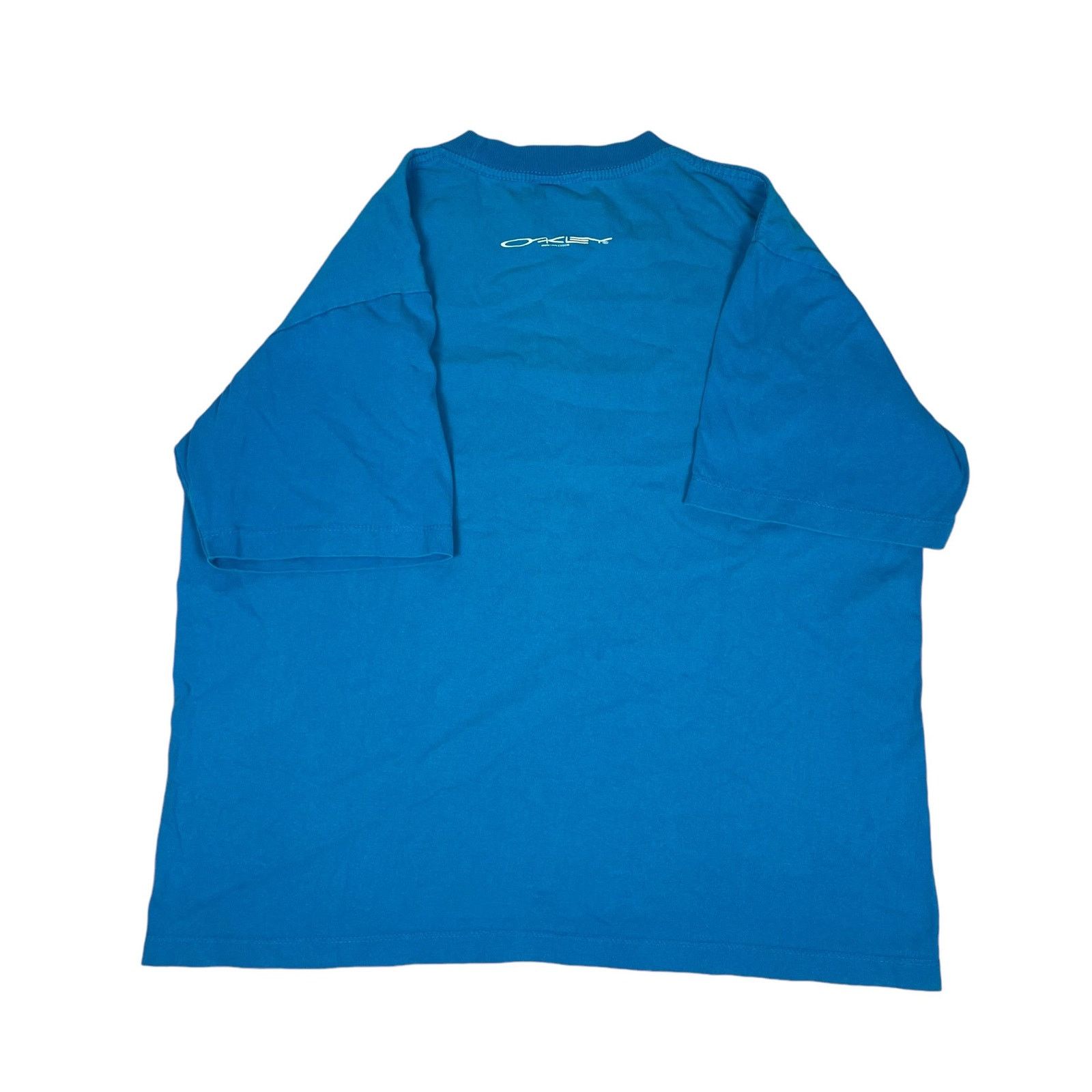 Oakley × Vintage Oakley Men's Blue Cotton Crew Neck Graphic Pullover T-Shirt Size US S / EU 44-46 / 1 - 5 Thumbnail