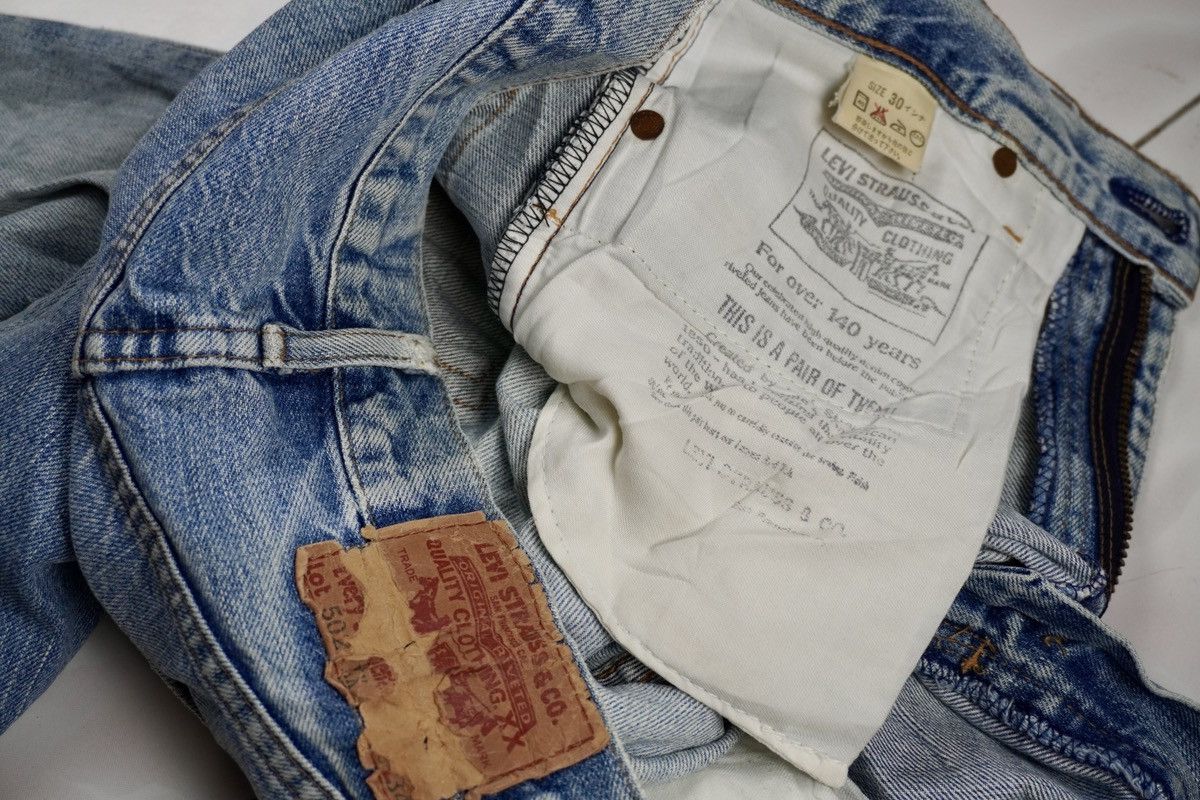Levi's Vintage 90s LEVIS Big E 502xx redline selvedge grunge style Size US 30 / EU 46 - 14 Thumbnail