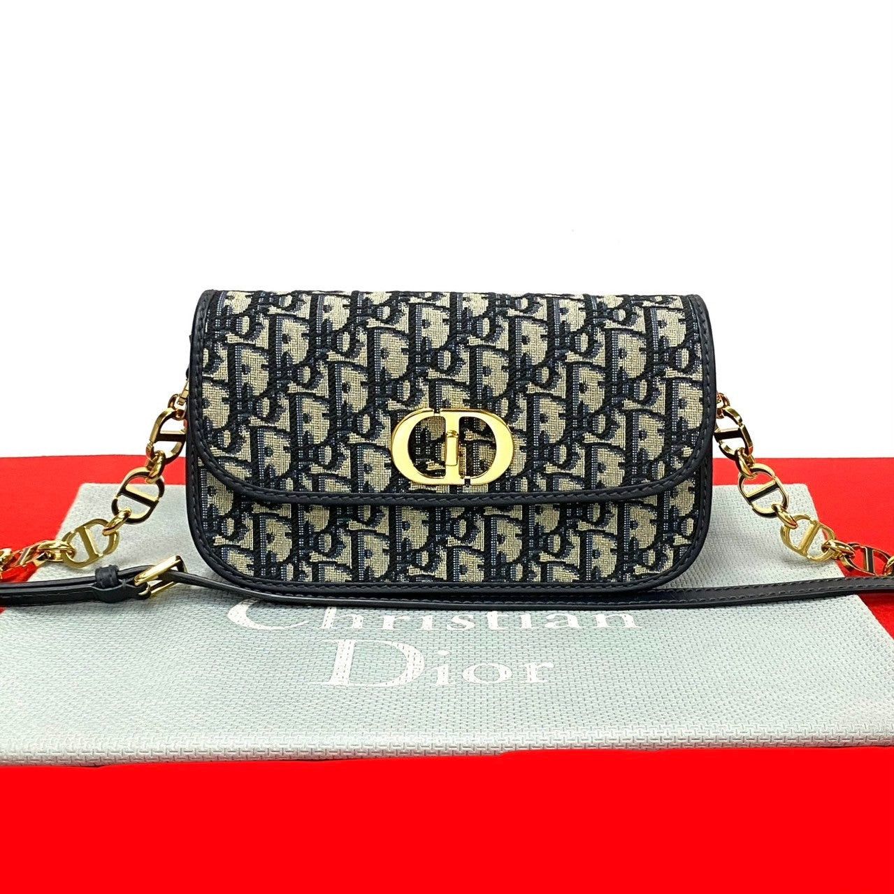Dior Dior Shoulder Bag Blue Leather Size ONE SIZE - 1 Thumbnail