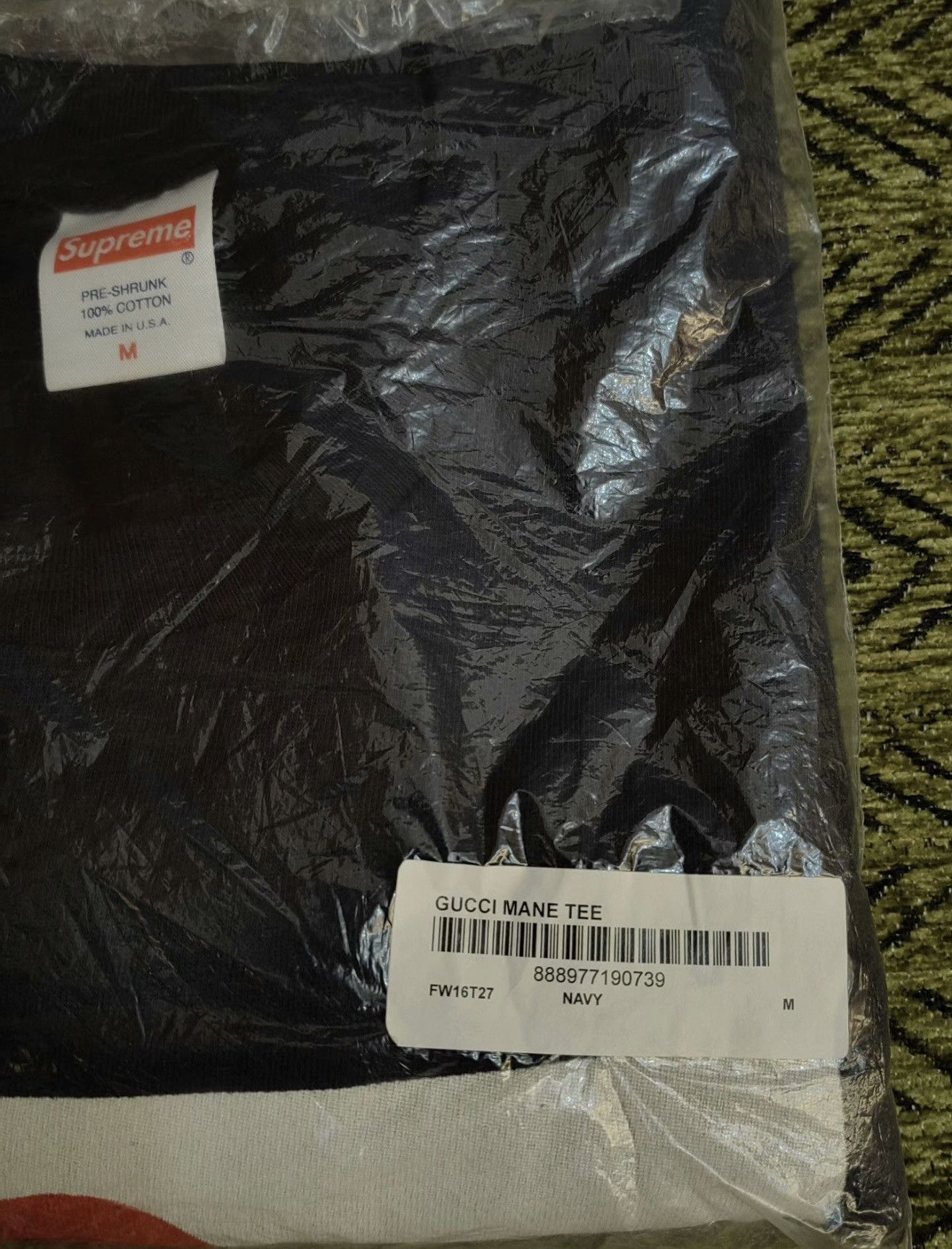 Supreme Supreme Gucci mane photo tee navy medium Size US M / EU 48-50 / 2 - 4 Thumbnail