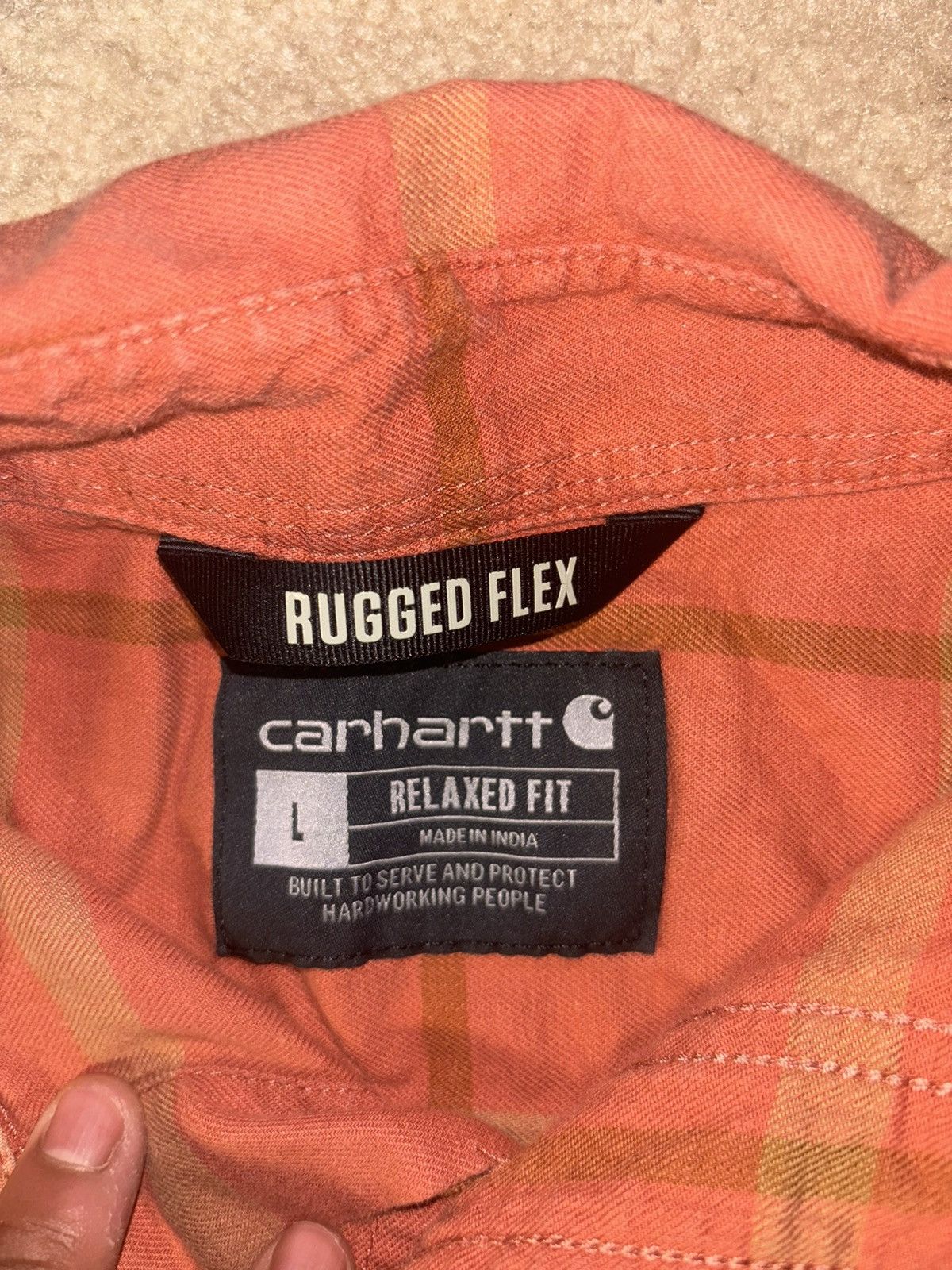 Carhartt Carhartt Essential Plaid Shirt Men's Short Sleeve Cotton L Size US L / EU 52-54 / 3 - 2 Thumbnail
