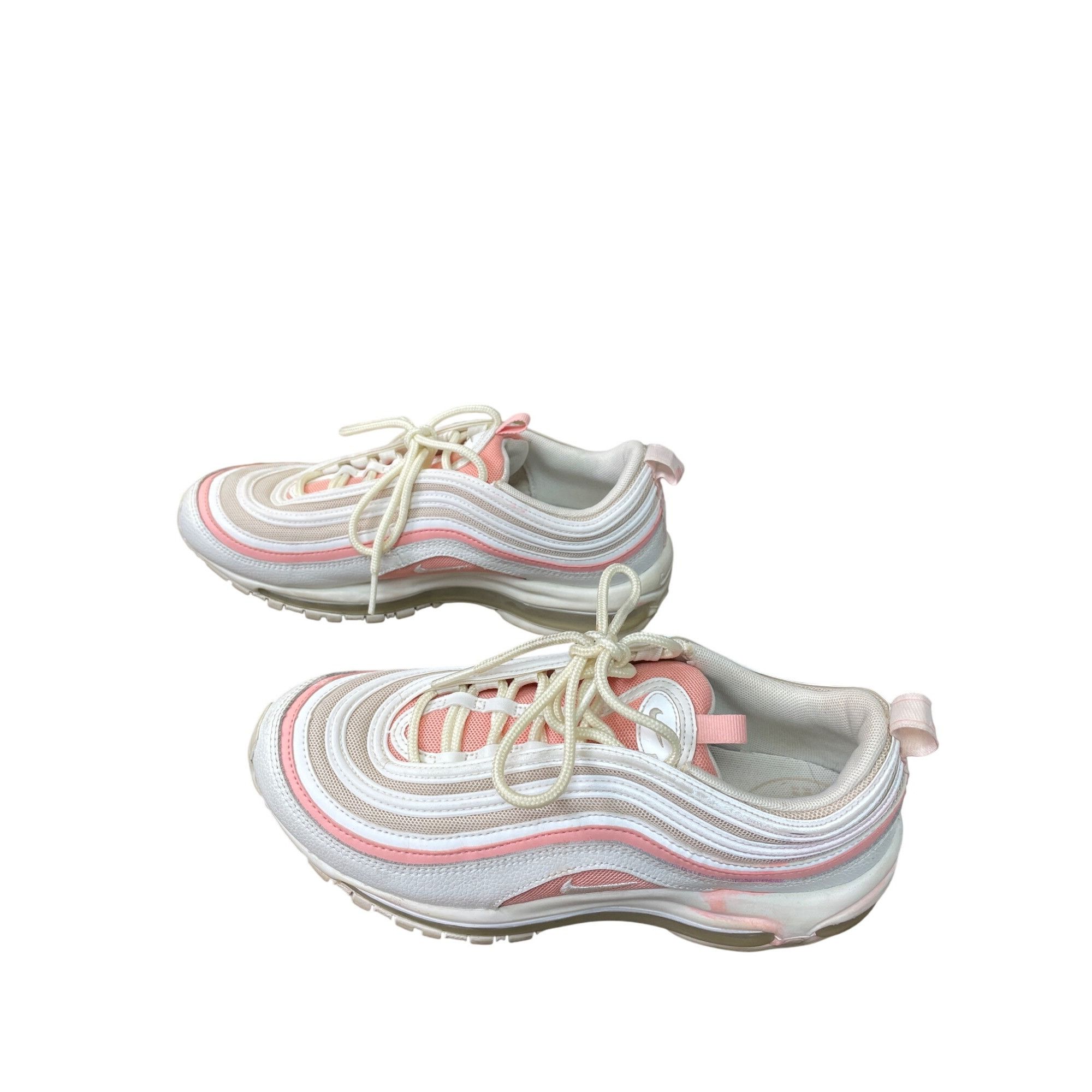Nike Nike Air Max 97 Womens Summit White coral low top sneakers s Size US 8.5 / IT 38.5 - 3 Thumbnail