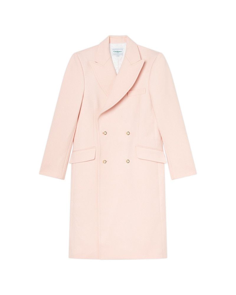Casablanca o1mle0326 Double Breasted Overcoat in Pink Size US M / EU 48-50 / 2 - 1 Thumbnail