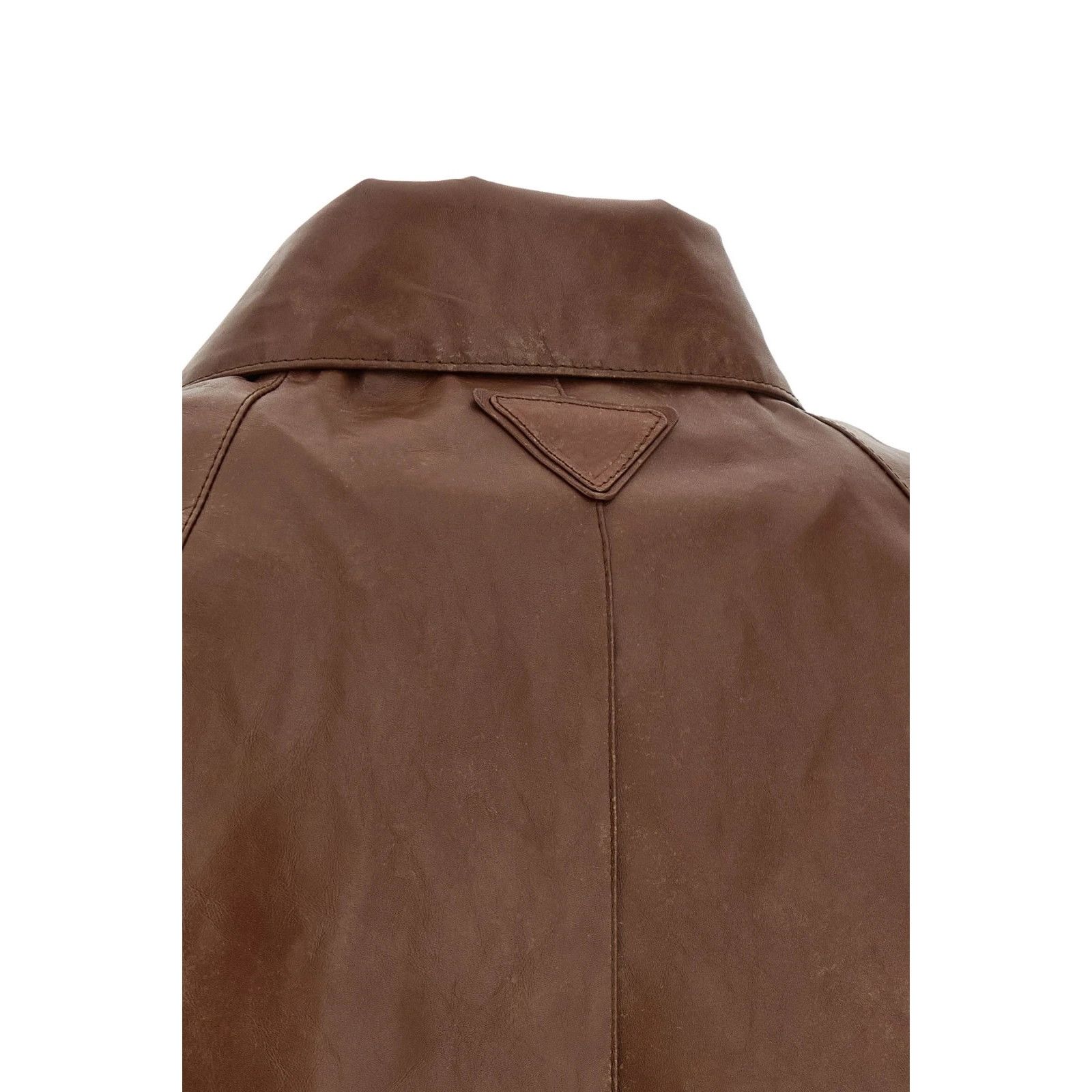 Prada PRADA Vintage Brown Leather Blouson New & Authentic (Men's s Size US XXL / EU 58 / 5 - 5 Thumbnail
