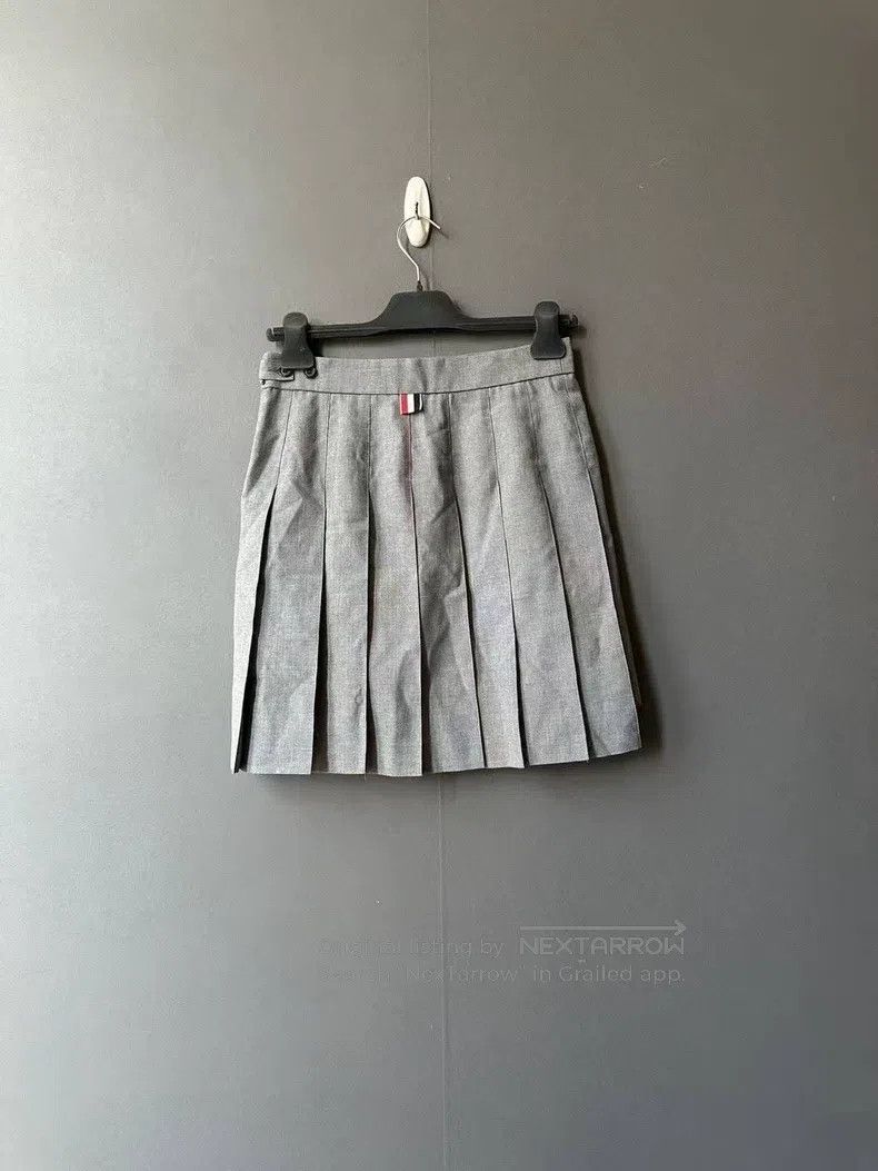 Thom Browne Thom Browne Medium Gray Pleated Skirt Size 25" / US 0 / IT 36 - 2 Thumbnail