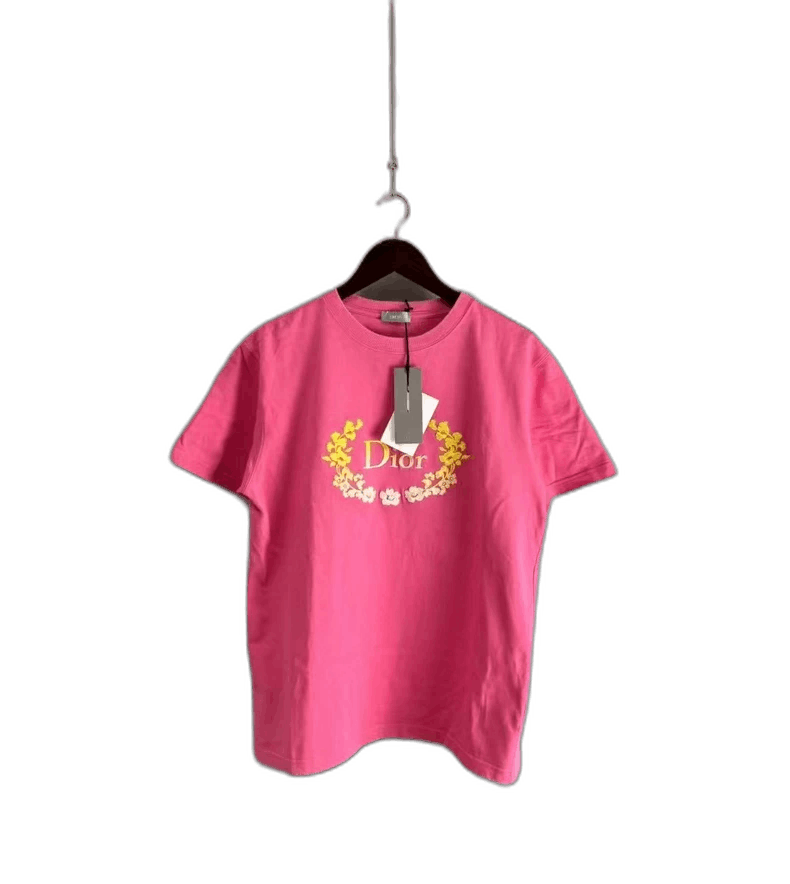 Louis Vuitton Dior Pink Short Sleeve T-Shirt with Logo Size US M / EU 48-50 / 2 - 1 Thumbnail