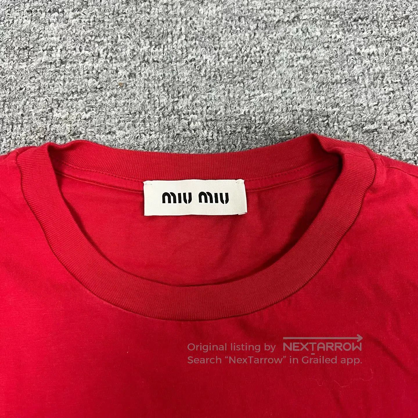 Miu Miu Miu Miu 2025 Logo Red Sleeveless Top S. Size S / US 4 / IT 40 - 5 Thumbnail
