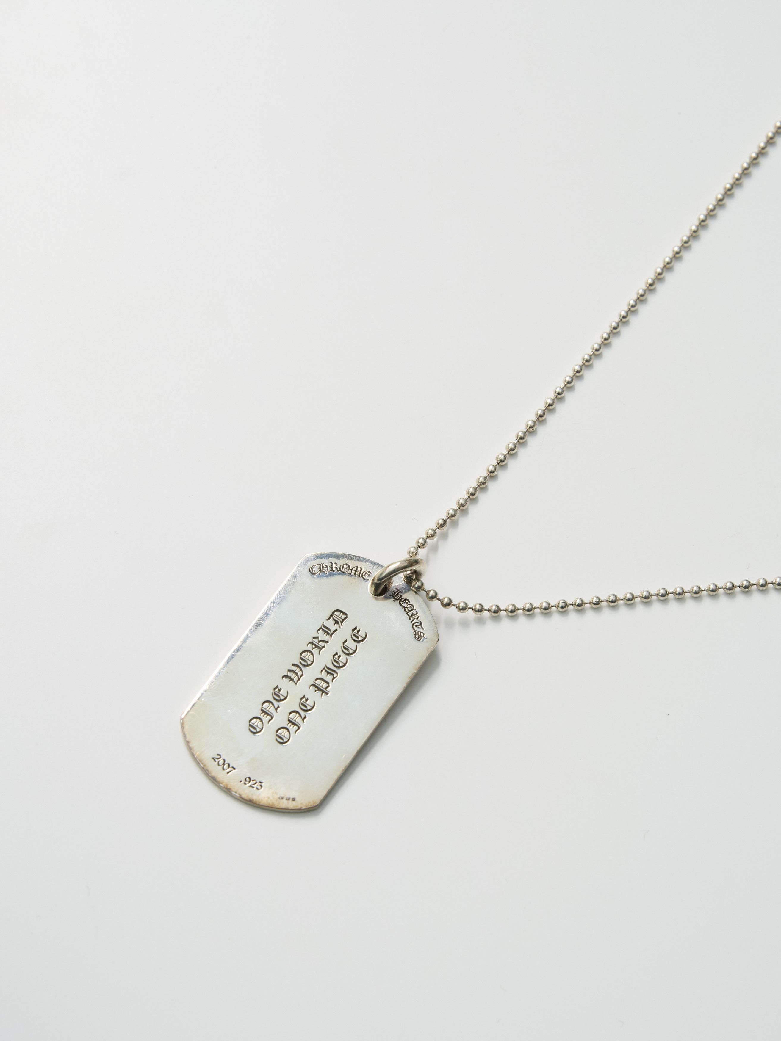 Chrome Hearts Chrome Hearts RS 3 Cross Dog Tag silver | Grailed