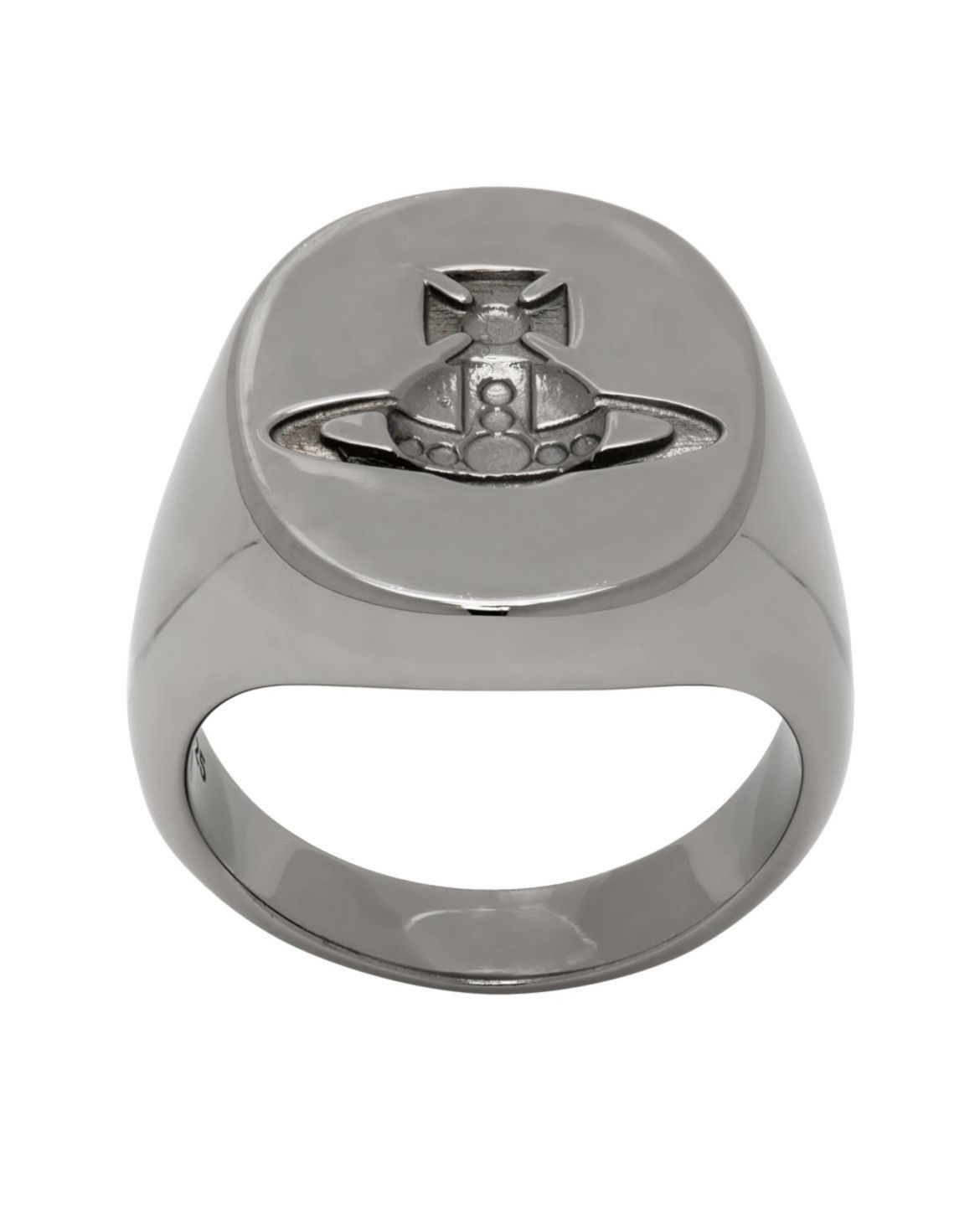 Vivienne Westwood Armour Ring In Gunmetal-tone