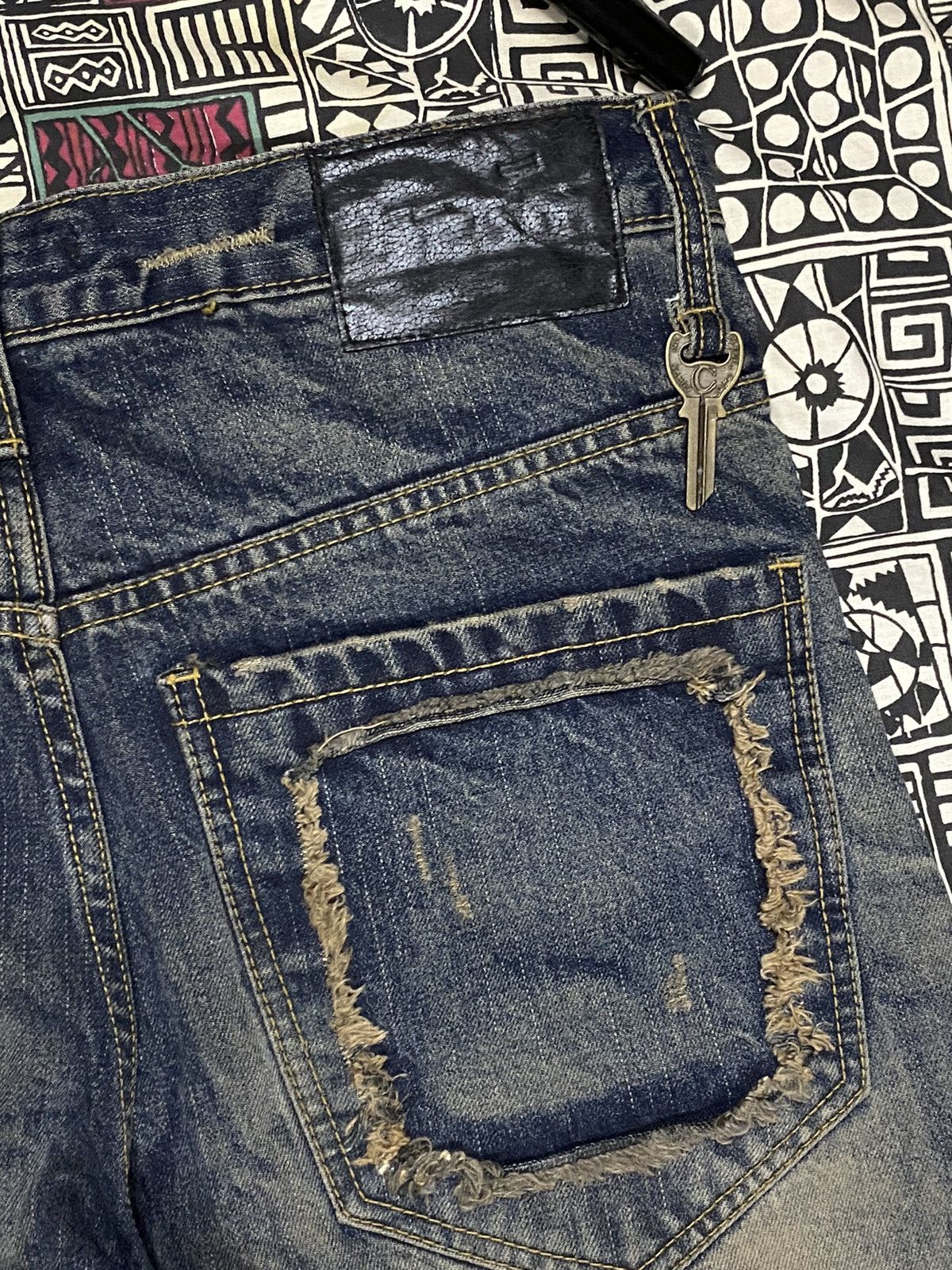 14th Addiction × If Six Was Nine × Japanese Brand Mad Punk Disteressed Key Style undercover Pants Size US 33 - 10 Thumbnail