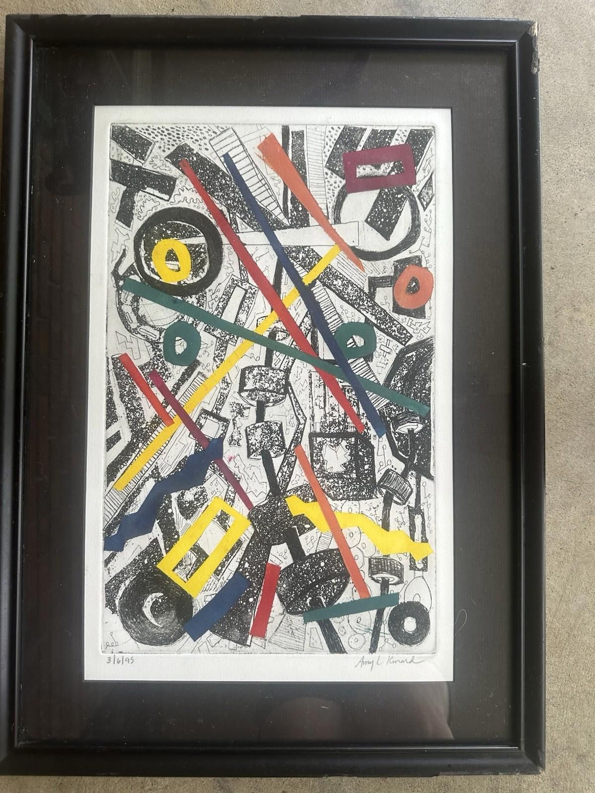 Designer 90s Abstract Art Wallhanging Amy Kinard Size ONE SIZE - 3 Thumbnail