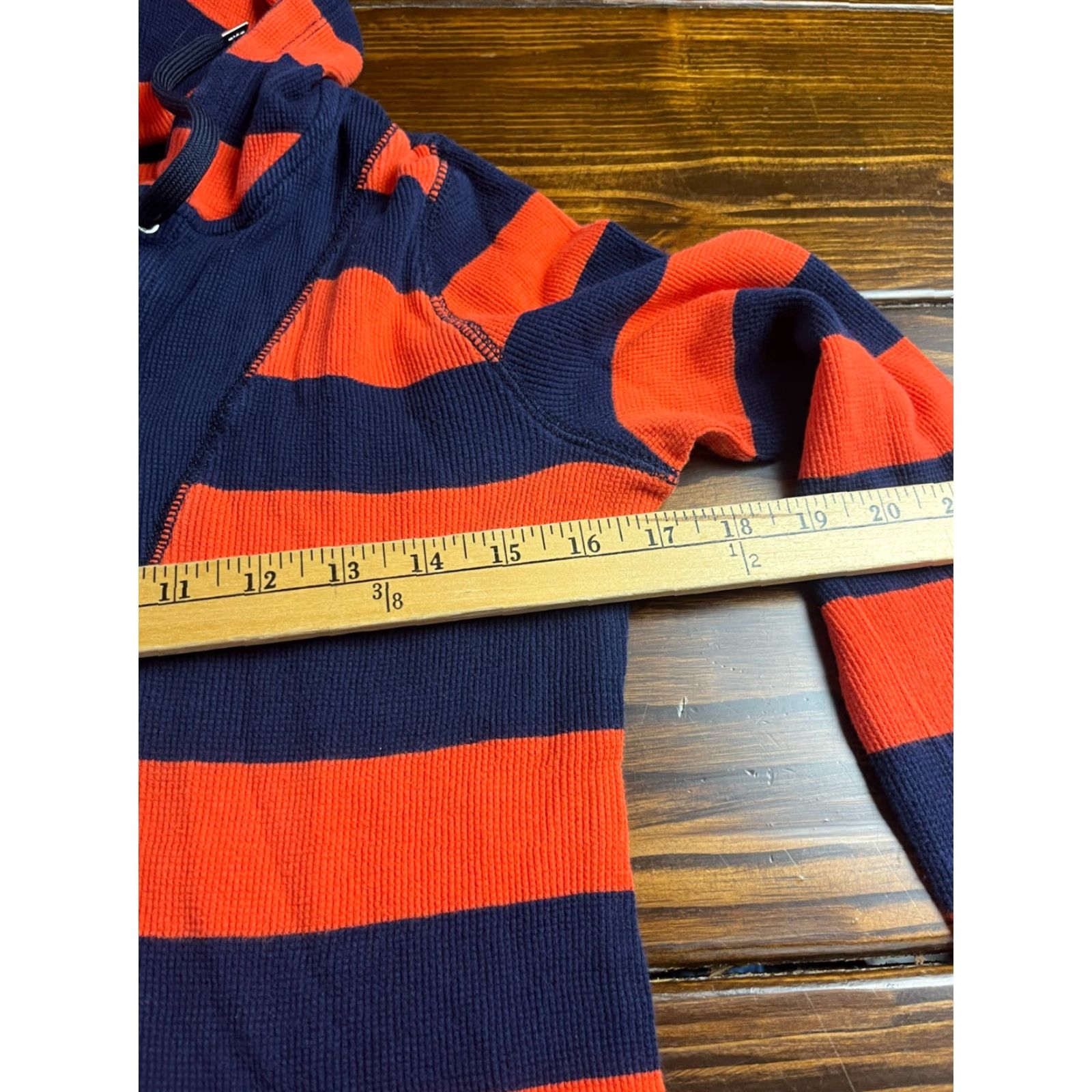 Vintage Lauren Active Hoodie Women L Blue Orange Striped Lace Pullover Vintage Modern Casual Jacket? Size L / US 10 / IT 46 - 7 Thumbnail