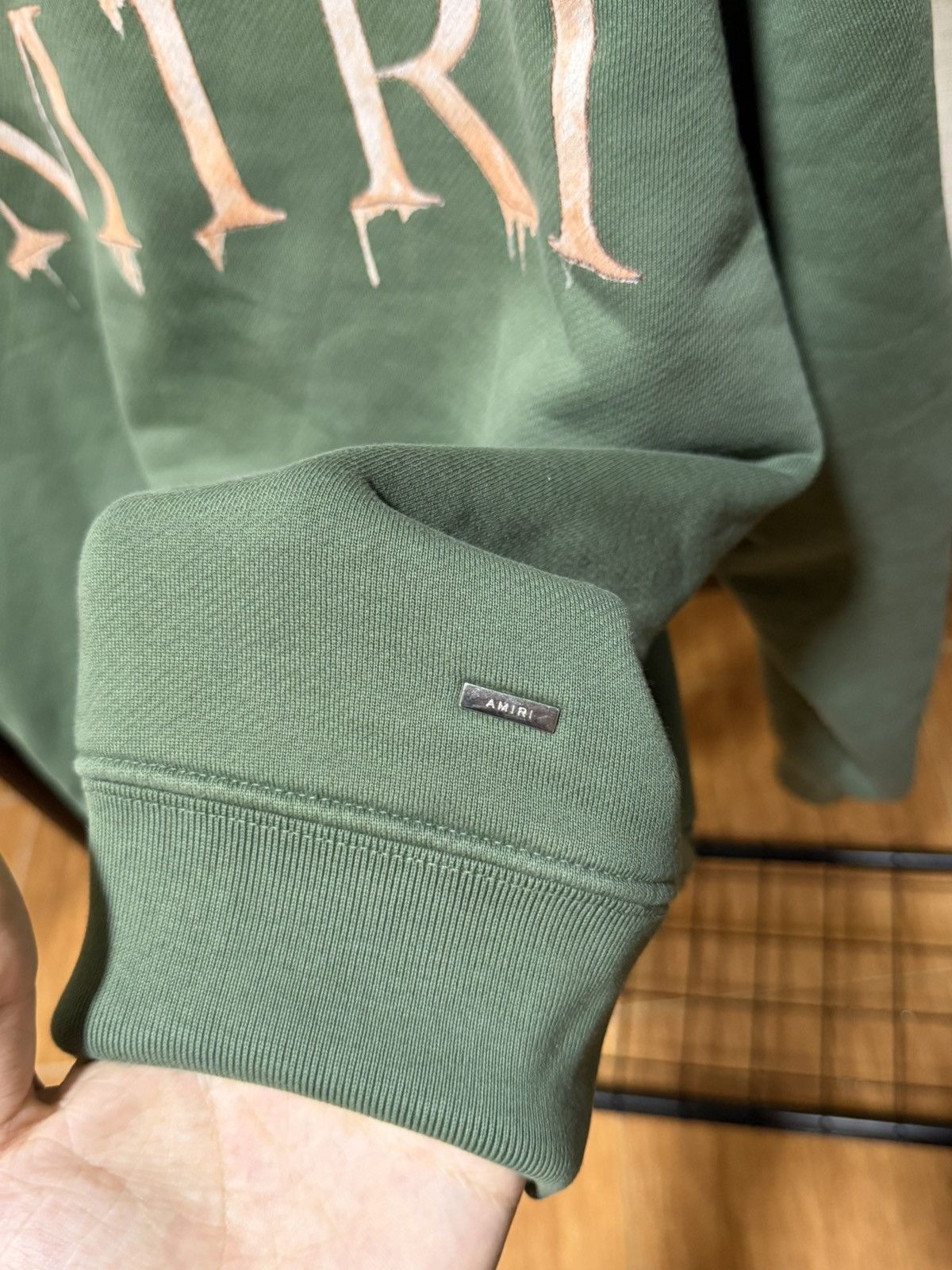 Amiri AMIRI WATERCOLOUR MA “GREEN / PEACH” HOODIE Size US M / EU 48-50 / 2 - 7 Thumbnail