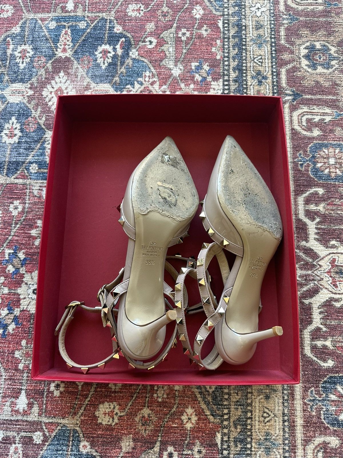 Valentino Valentino Rockstud Caged Heel 65mm Size US 8.5 / IT 38.5 - 4 Thumbnail