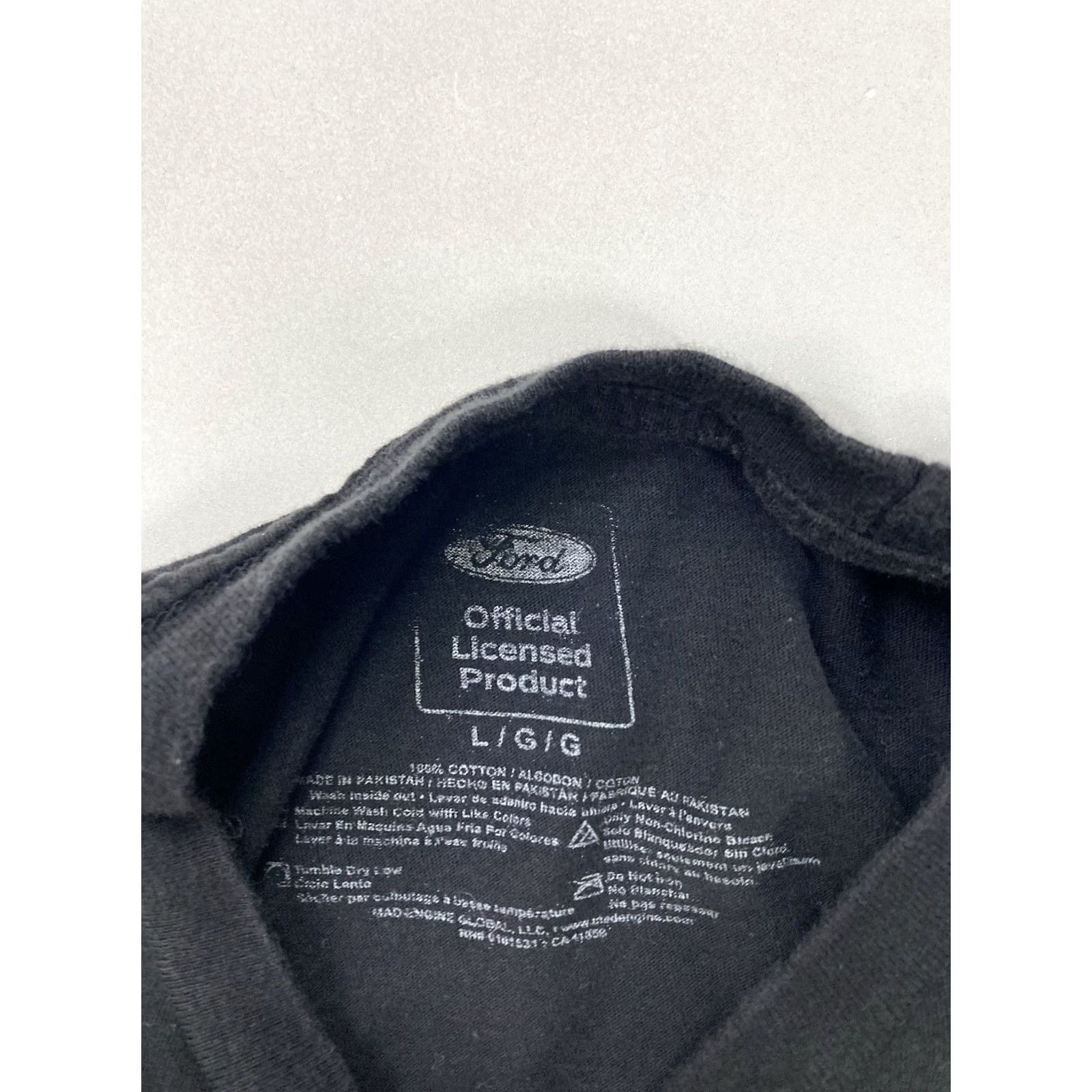 Ford FORD MUSTANG Retro Graphic T-shirt Women L Black Short Sleeve Size L / US 10 / IT 46 - 4 Thumbnail