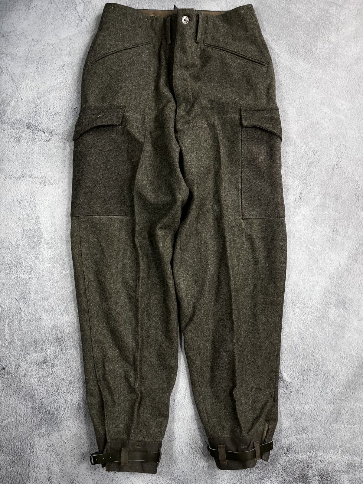 Vintage Vintage Trousers wool cargo military luxury style Size US 30 / EU 46 - 1 Thumbnail