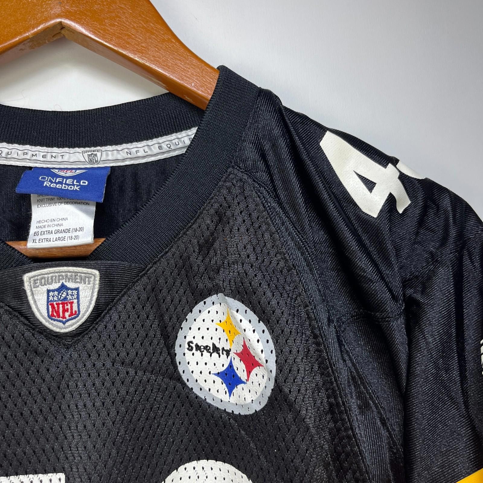 Reebok Vintage Pittsburgh Steelers Polamalu Jersey Youth XL Size ONE SIZE - 3 Thumbnail