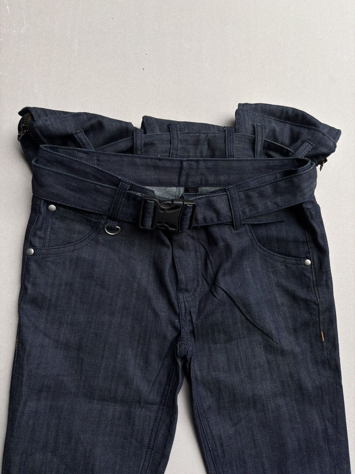 Yohji Yamamoto Y-3 Utility Flare Denim w/ Detachable Belt Bag Size US 27 - 3 Thumbnail