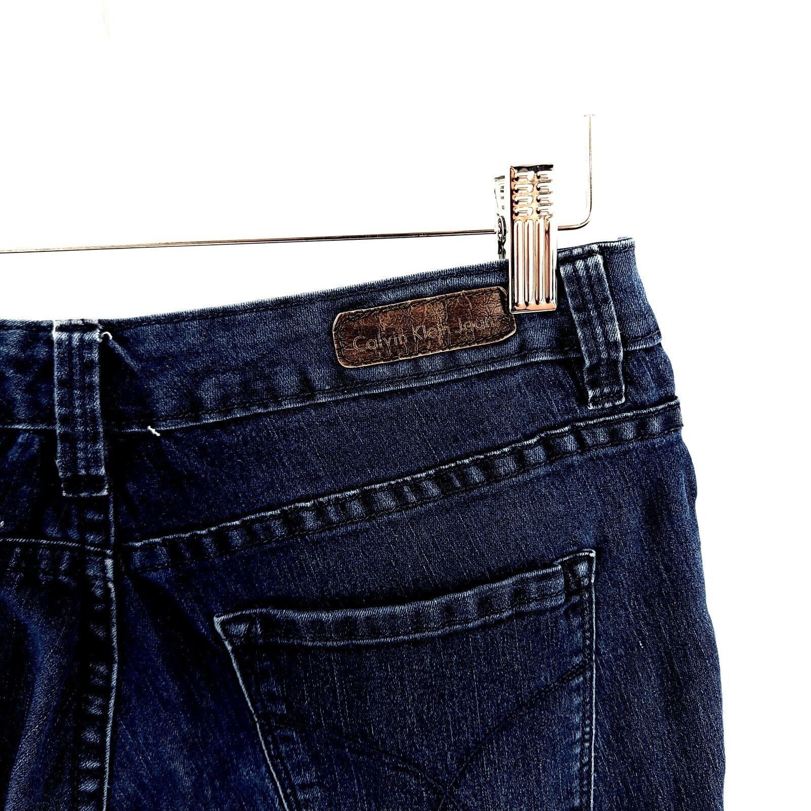 Calvin Klein Calvin Klein Ultimate Skinny Dark Blue Denim Jeans 26/2 Mid Size US 28 / EU 44 - 4 Thumbnail