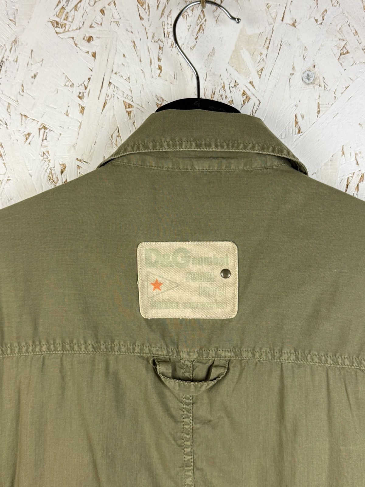 Dolce & Gabbana Dolce & Gabbana 2003 Zippered 2/3 Sleeve Military Shirt M Size US M / EU 48-50 / 2 - 8 Thumbnail