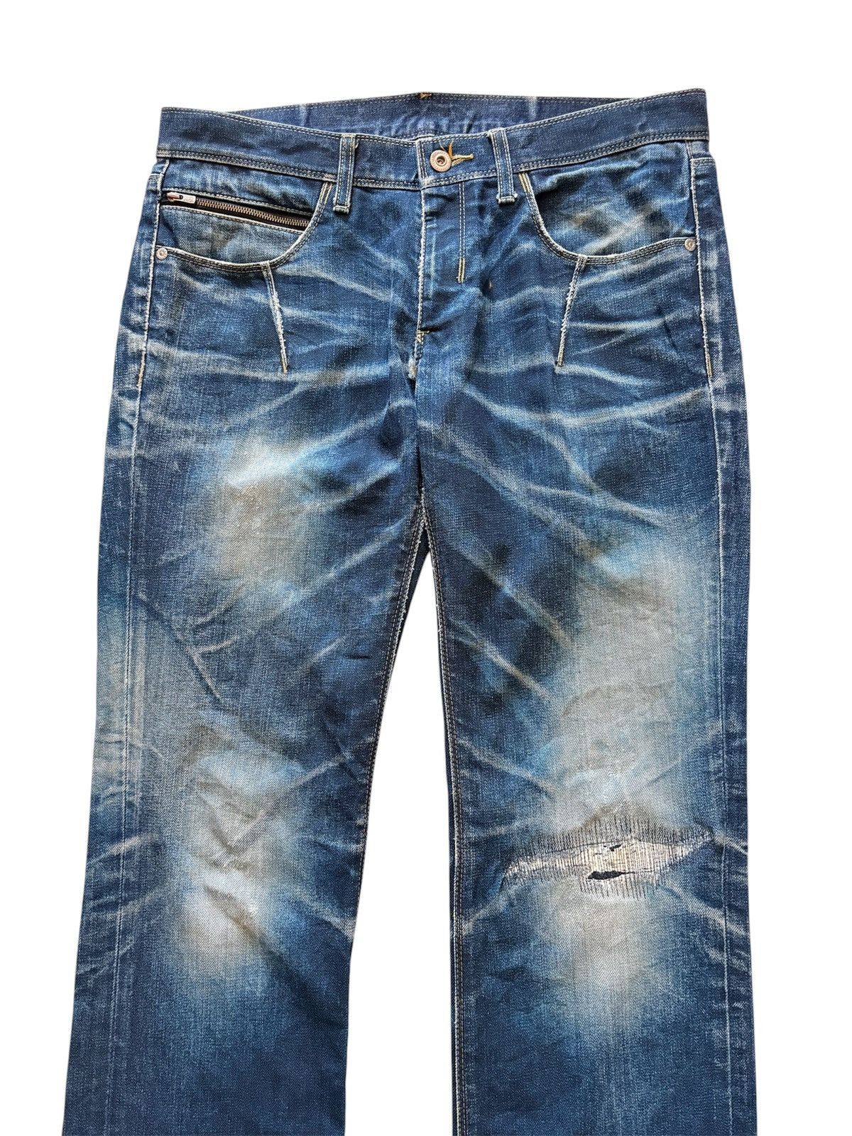 Neil Barrett BLACK BARRETT X NEIL BARRETT DISTRESSED JEANS Size US 33 - 3 Thumbnail