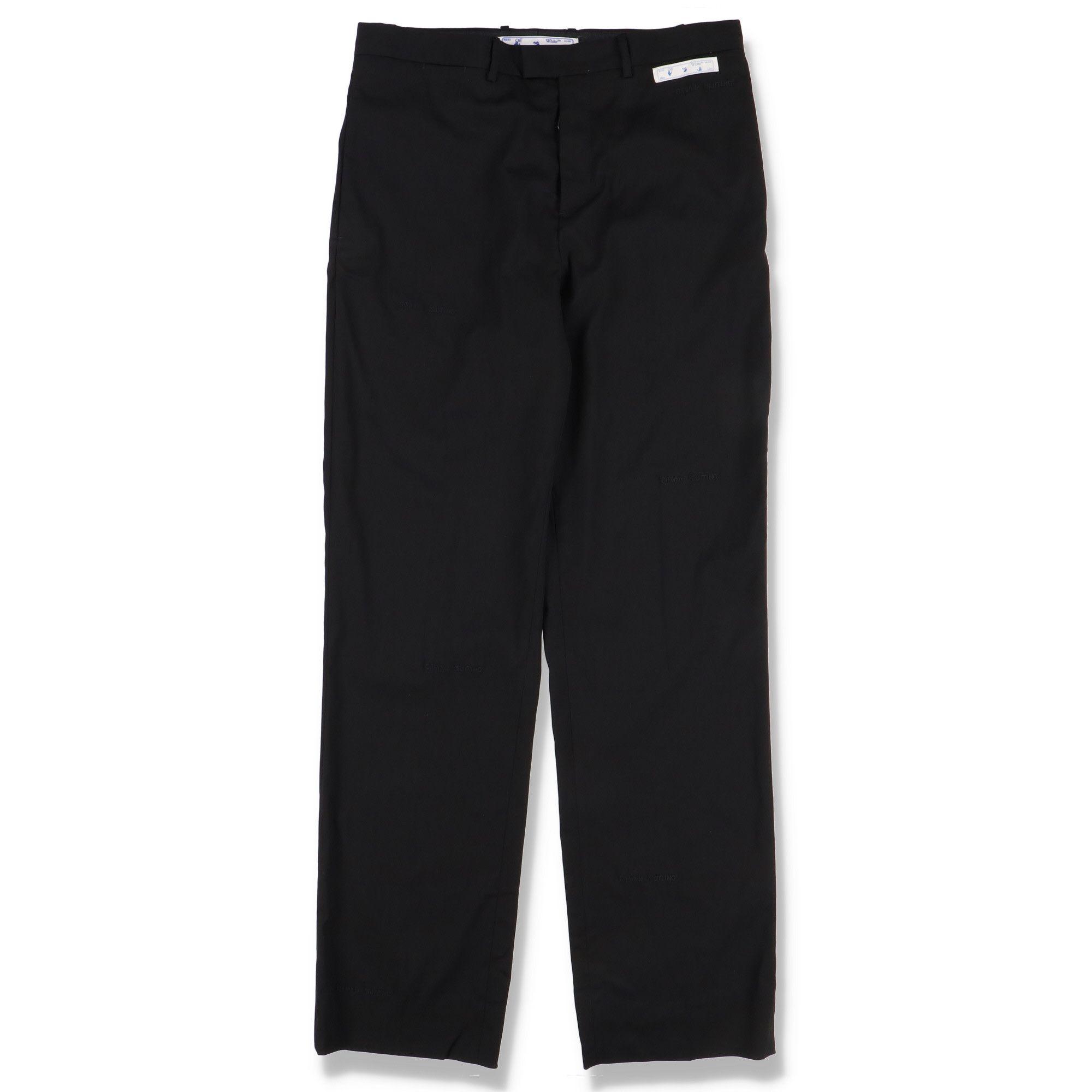 Off-White Black 'Suiting' Straight Leg Tailored Trousers Size 50R - 1 Thumbnail
