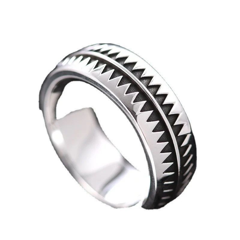 Jewelry Creative Hip-hop Sawtooth Ring Size ONE SIZE - 5 Thumbnail