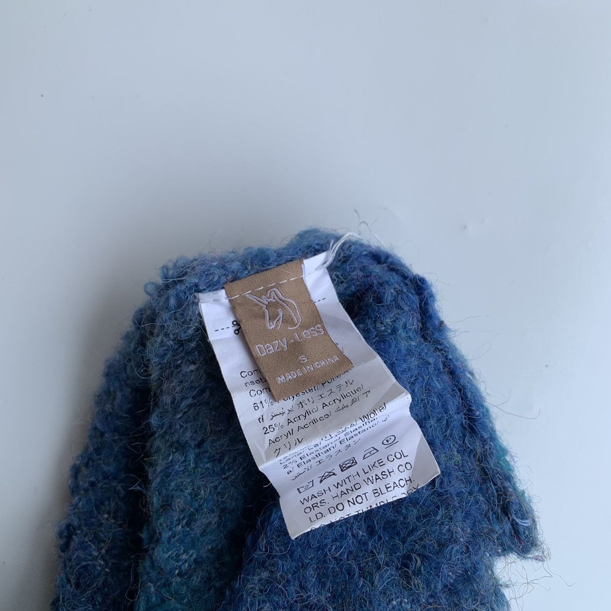 Designer Knitwear vintage gradient striped mohair wool by Dazy-Less Size US L / EU 52-54 / 3 - 6 Thumbnail
