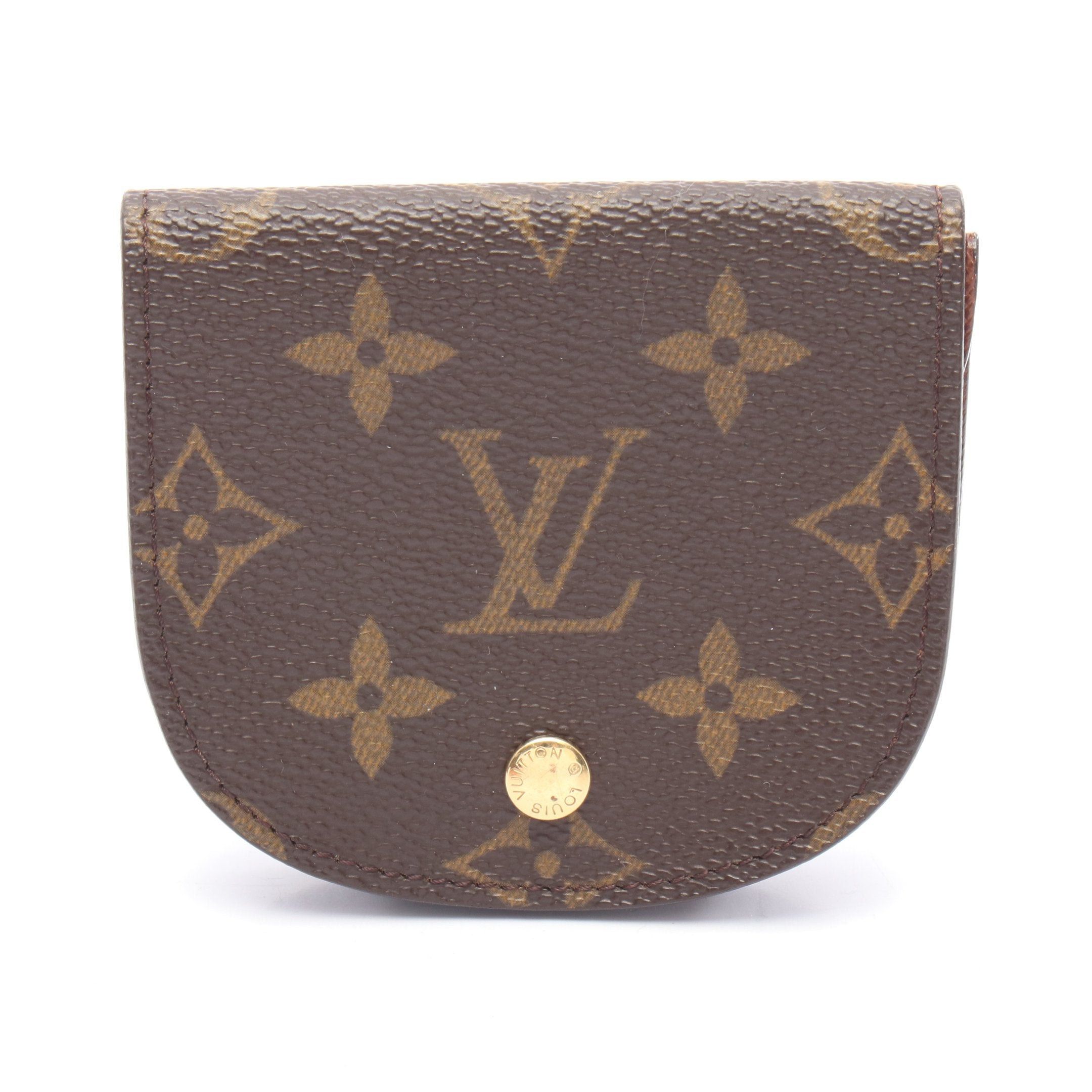 Louis Vuitton Porte-Monnaie Peculiar Monogram Coin Purse Brown