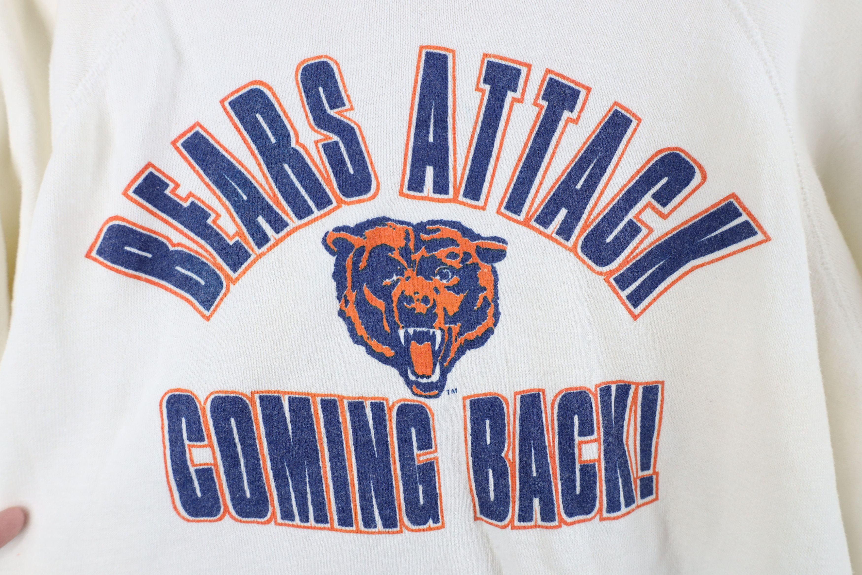 Vintage Vintage 70s 80s Chicago Bears Football Hoodie Sweatshirt Size M / US 6-8 / IT 42-44 - 4 Thumbnail