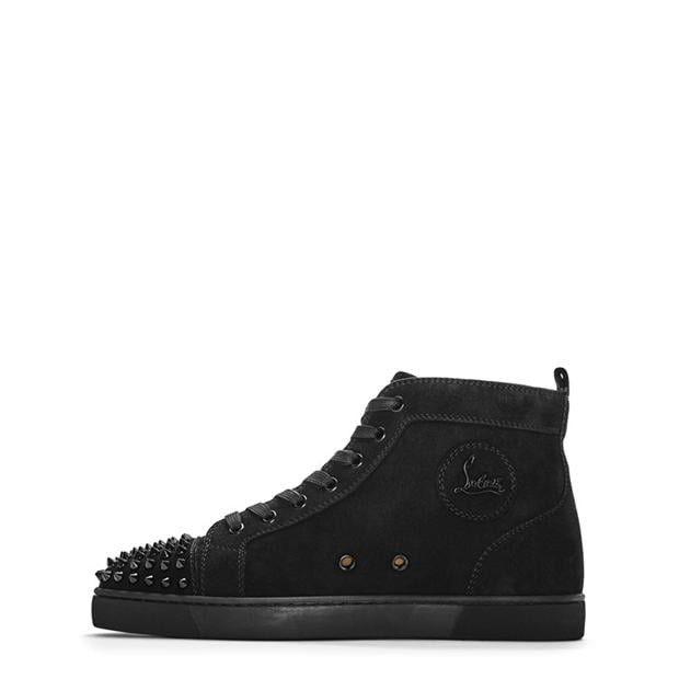 Christian Louboutin Louis Spikes Suede High-Top Sneakers Size US 7 / EU 40 - 3 Thumbnail