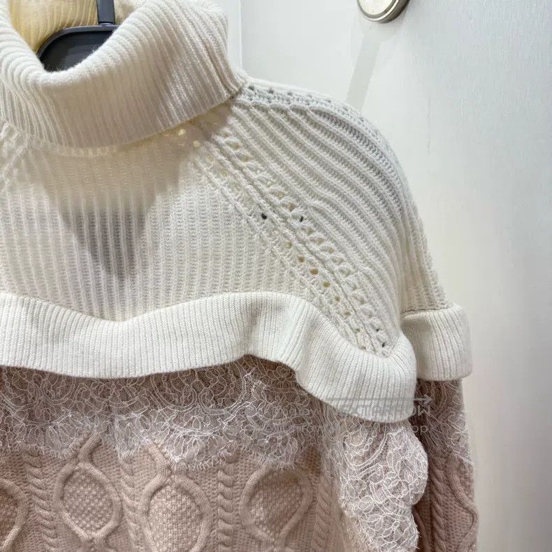 Fendi Fendi Contrast Lace Rib Knit Jumper Size XS / US 0-2 / IT 36-38 - 6 Thumbnail